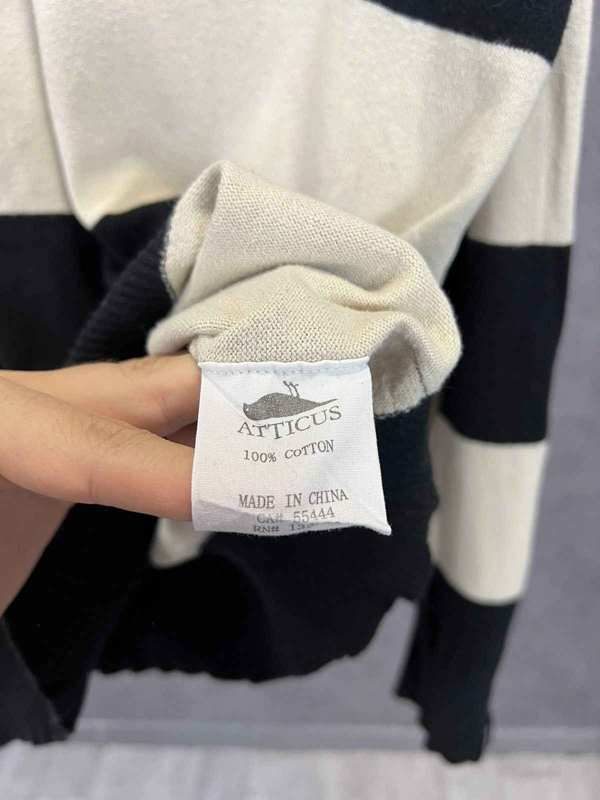Atticus Atticus designer pocket striped sweatshirt Size US XXL / EU 58 / 5 - 4 Thumbnail