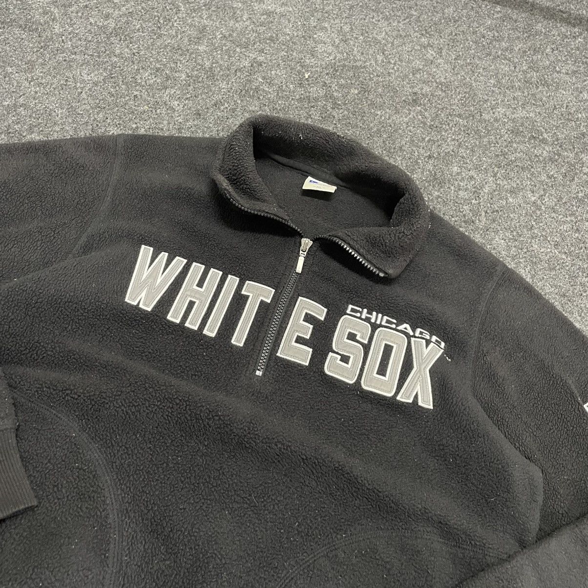 Vintage Vintage Chicago White Sox 1/4 Zip Fleece Pullover Size US XL / EU 56 / 4 - 2 Thumbnail