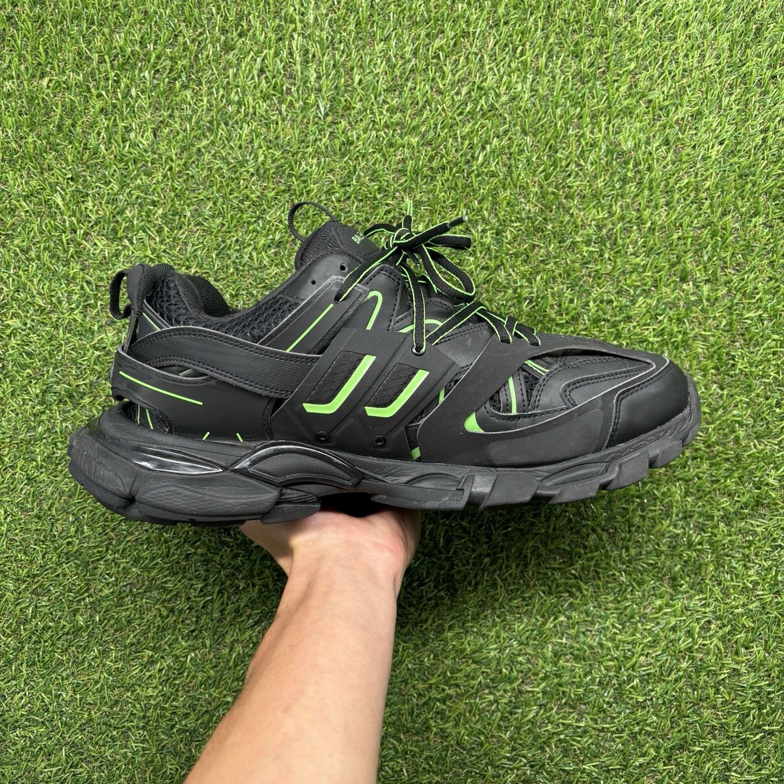Balenciaga Balenciaga Track ' Black, Slime Green ' | GREAT CONDITION! Size US 13 / EU 46 - 13 Thumbnail