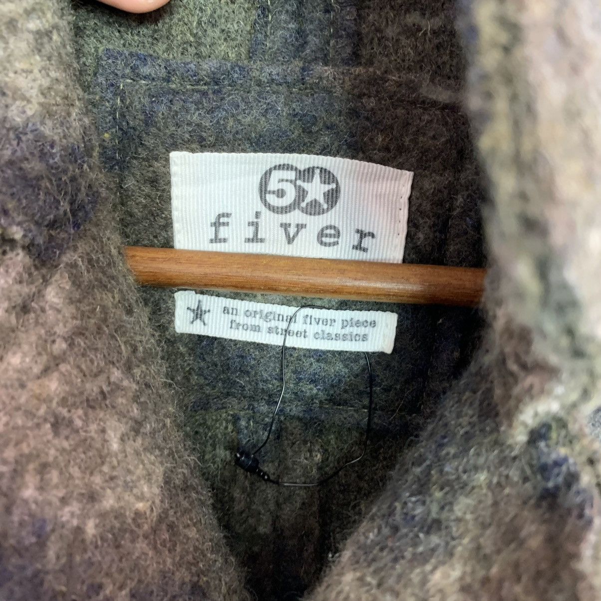 Designer VINTAGE 5 STAR FIVER WOOL COAT MADE IN ITALY Size US S / EU 44-46 / 1 - 8 Thumbnail