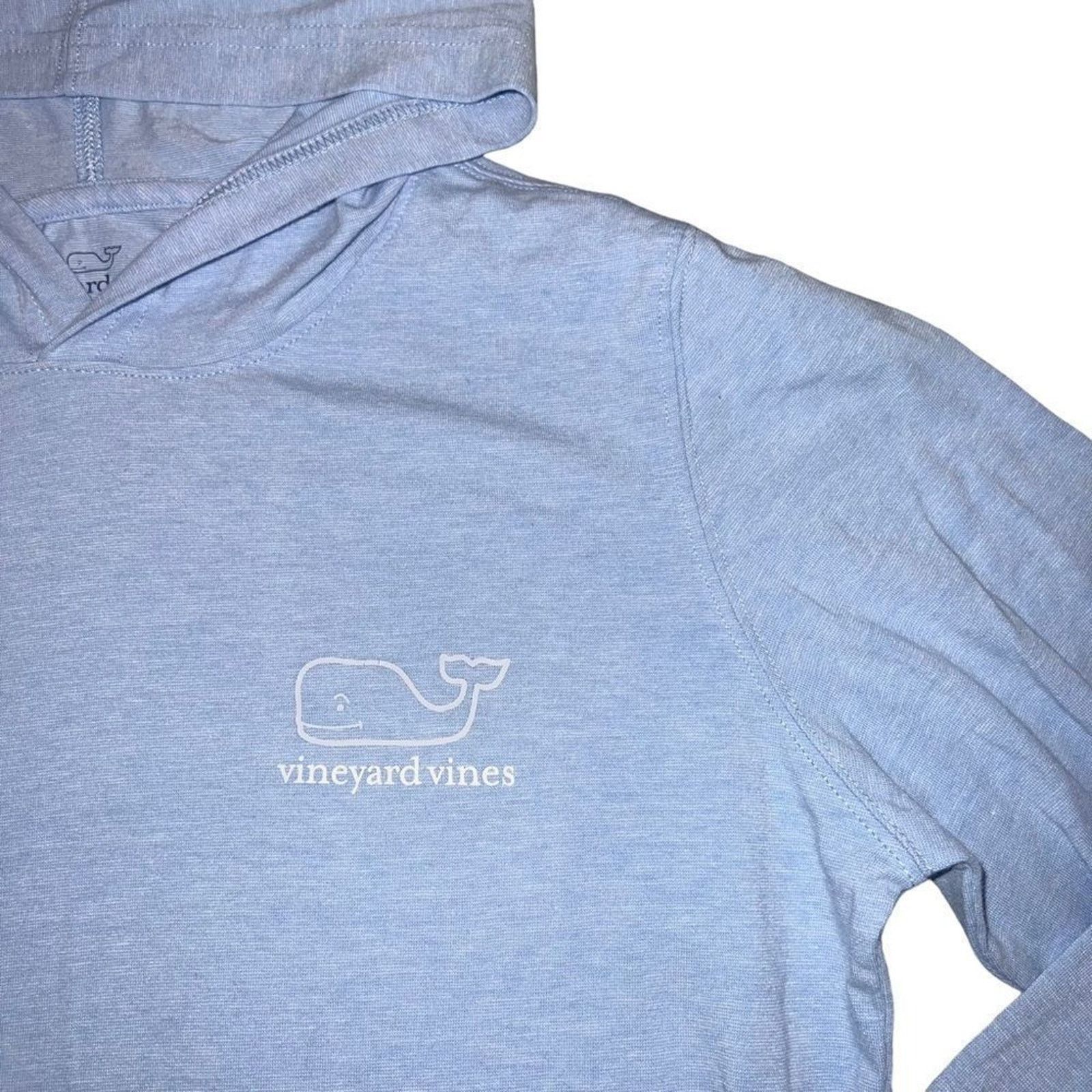 Vineyard Vines Vineyard Vines Womens Hooded Long Sleeve T-Shirt Blue XS Size XS / US 0-2 / IT 36-38 - 3 Thumbnail