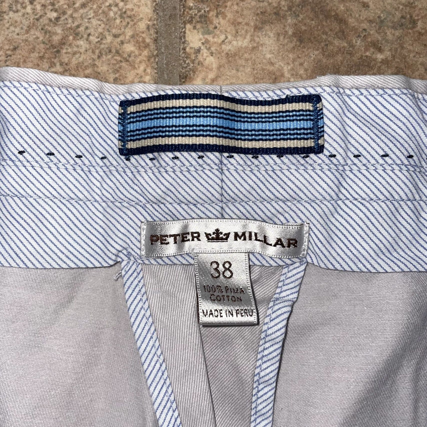 Peter Millar Peter Millar Beige Shorts 100% Cotton Made In Peru Mens 38 Beige Chino Cotton Mens 38 Peru Size US 38 / EU 54 - 4 Thumbnail