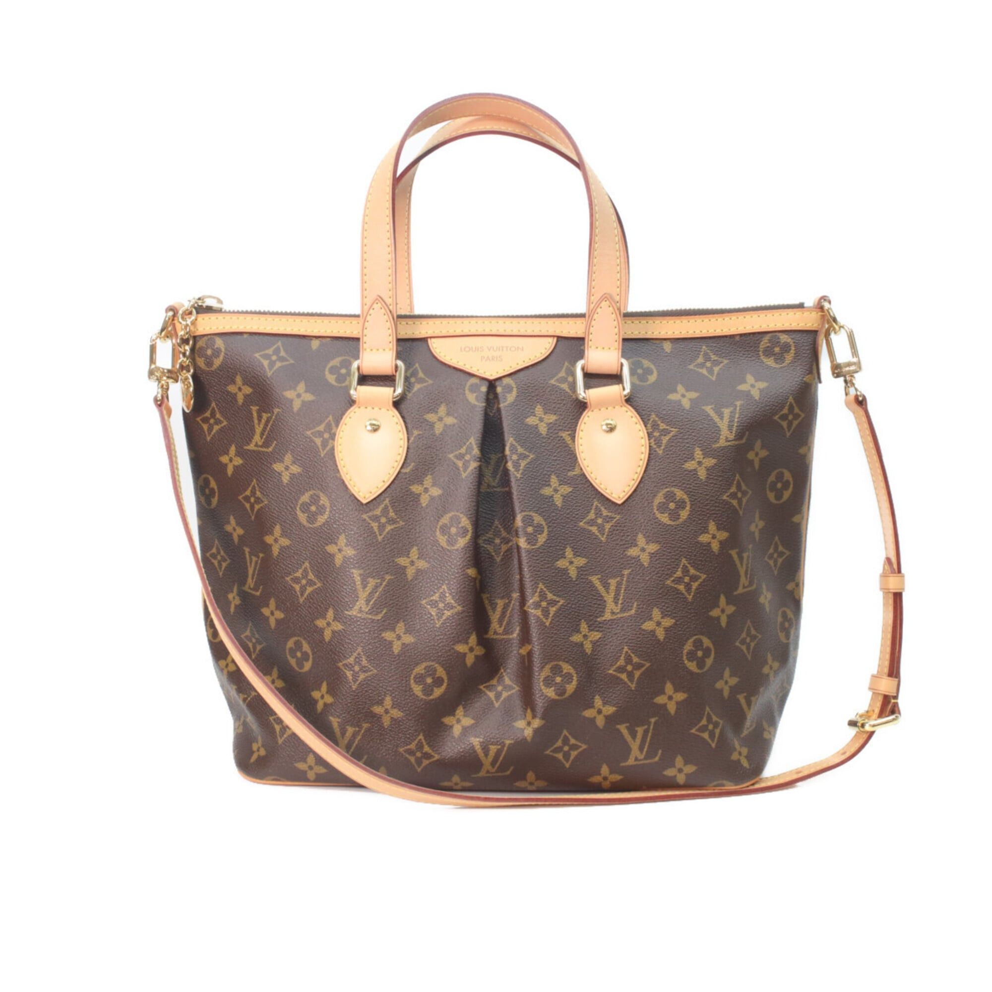 Louis Vuitton LOUIS VUITTON M40145 Monogram Palermo PM 2-Way Tote Bag, Brown, Women's Size ONE SIZE - 1 Thumbnail