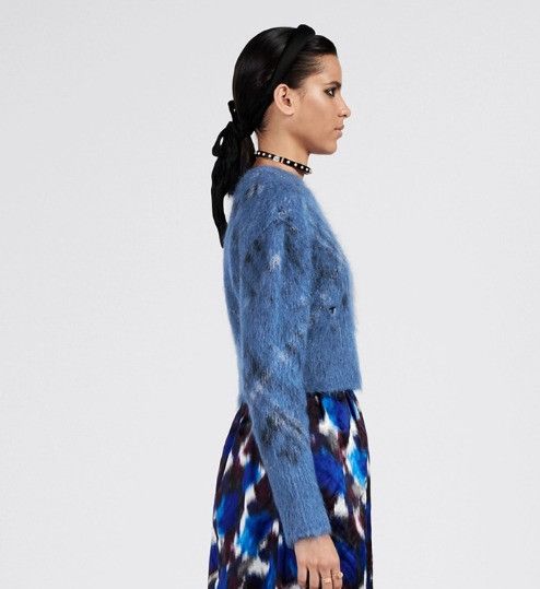 Dior o1w1db10824 Check'n' Sweater in Blue Size M / US 6-8 / IT 42-44 - 5 Thumbnail