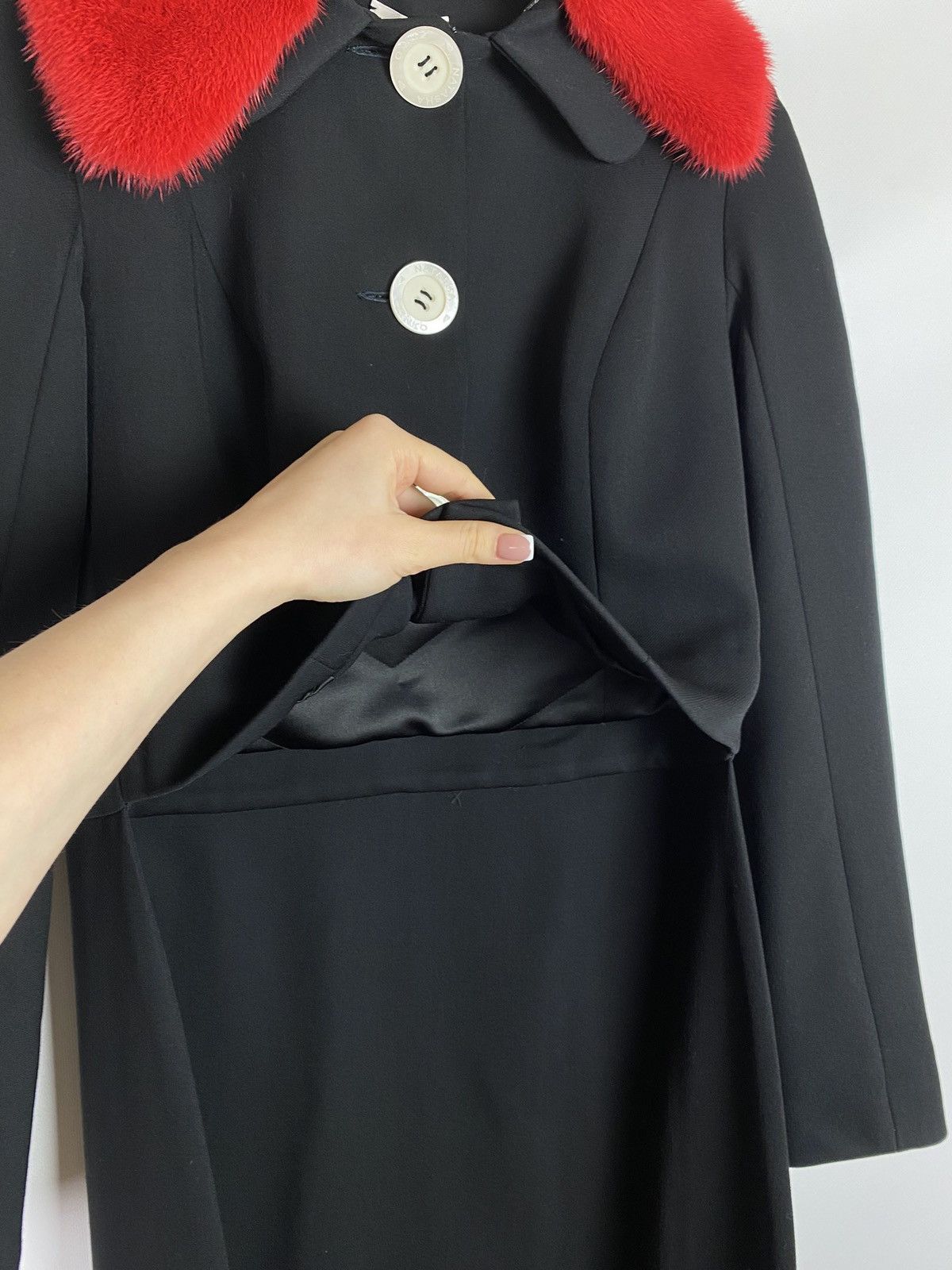 Natasha Zinko BNWT! Natasha Zinko wool tailed assymetrical length coat Size XXS / US 00 / IT 34 - 13 Thumbnail