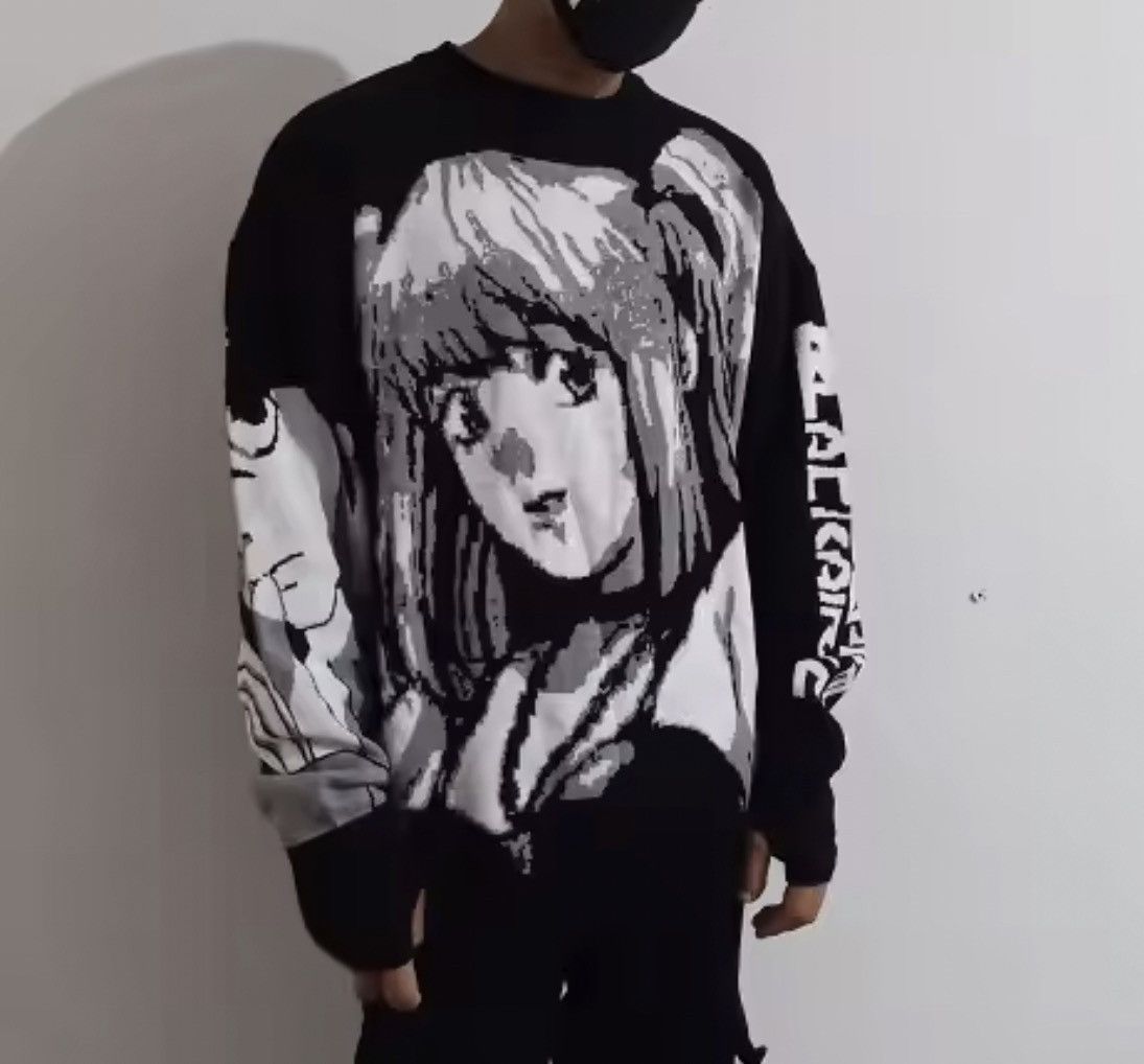 Japanese Brand Anime Graphic Knit Sweater Size US XL / EU 56 / 4 - 7 Thumbnail