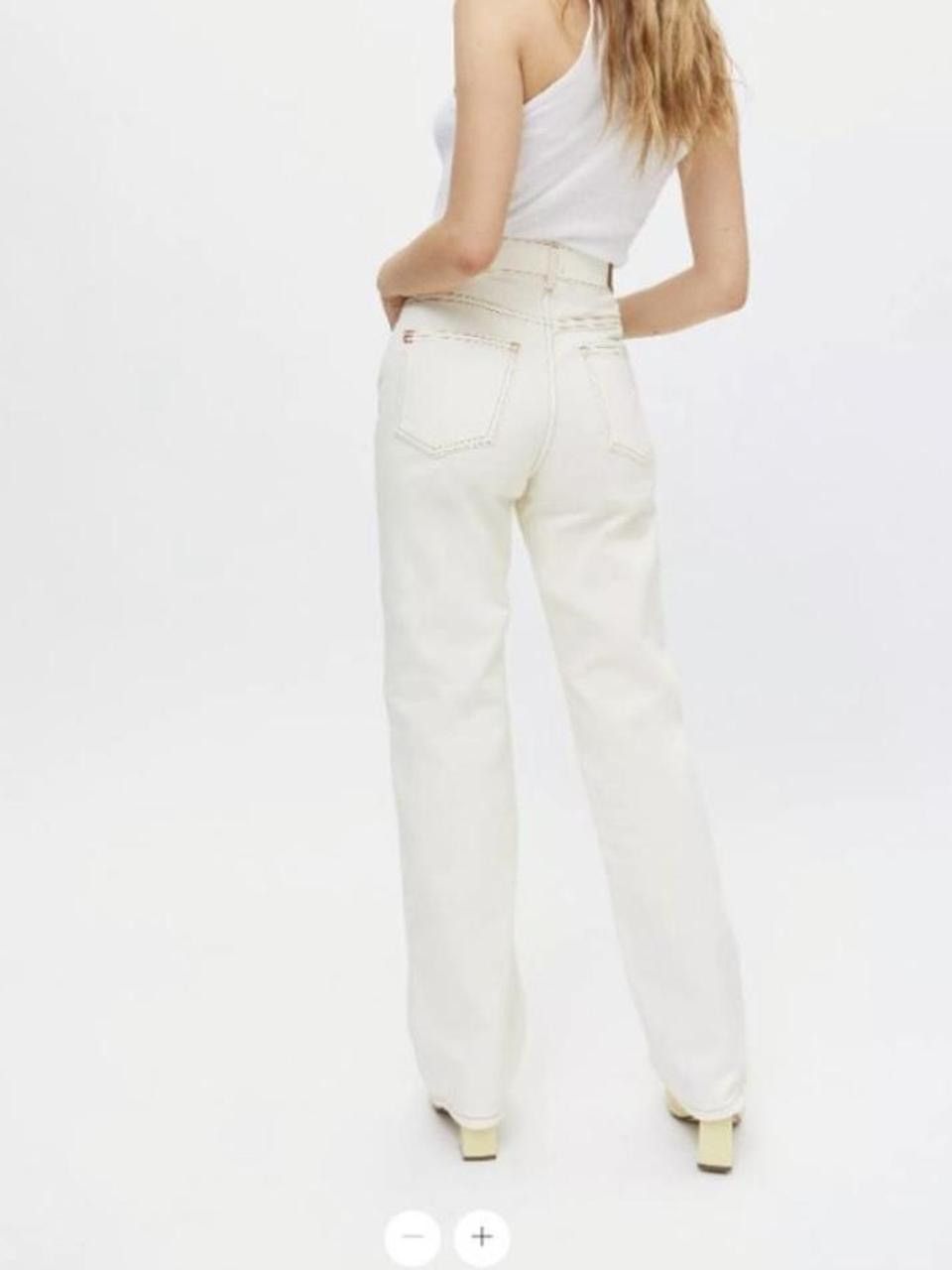 Bdg × Urban Outfitters urban outfitters BDG ivory loose straight leg jeans Size 25" / US 0 / IT 36 - 4 Thumbnail