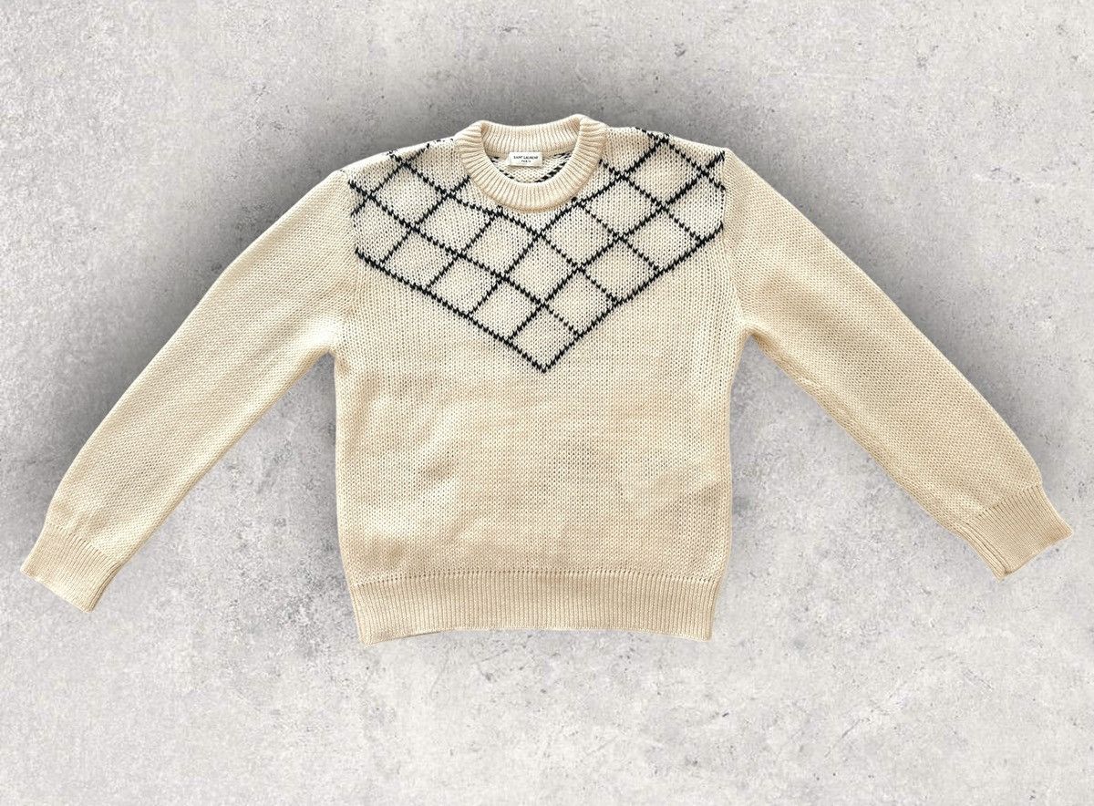 Saint Laurent Paris Saint Laurent Wool Blend Knit Sweater Size US L / EU 52-54 / 3 - 1 Thumbnail