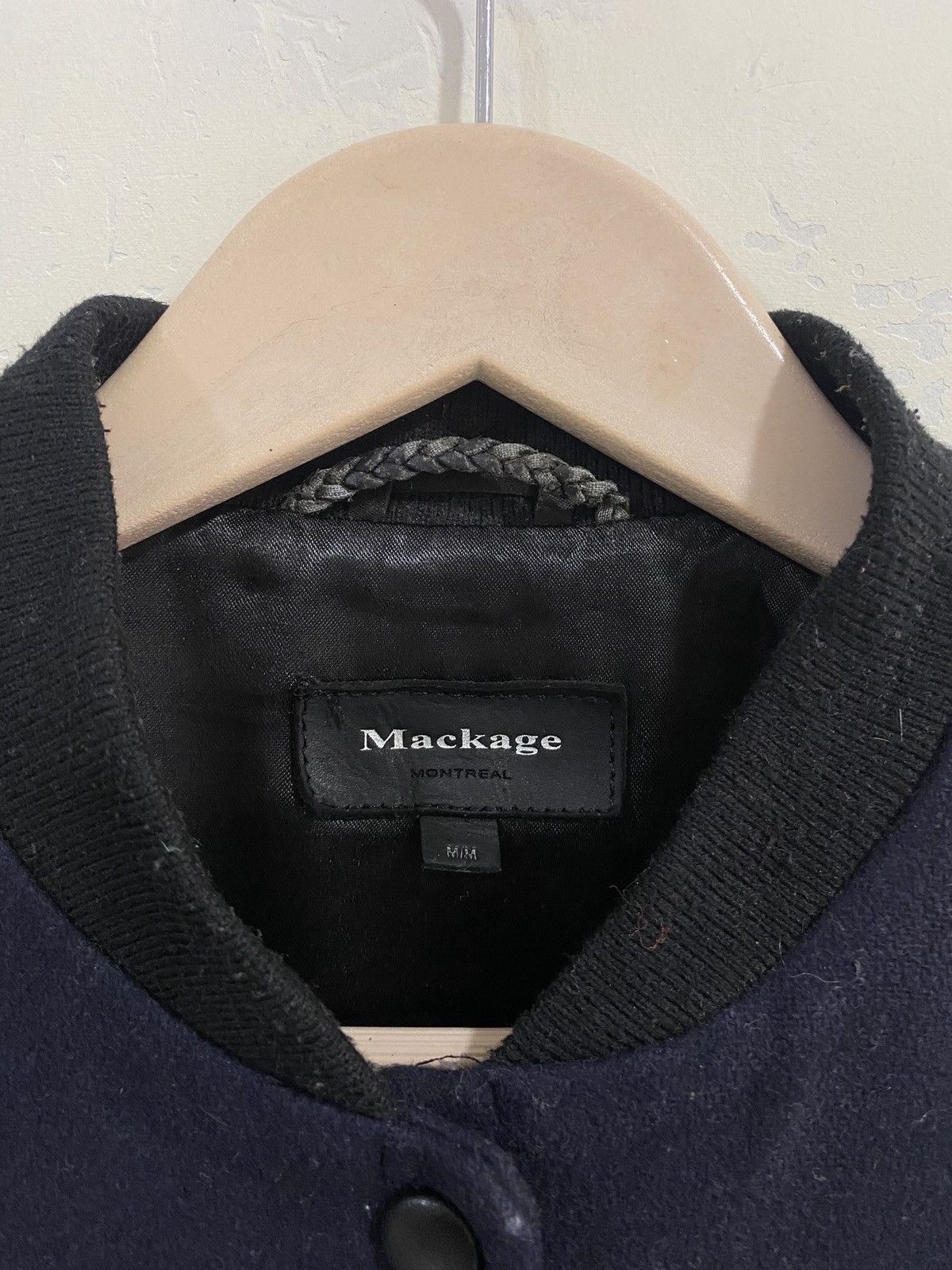 Mackage Mackage bomber jacket navy blue wool Size US M / EU 48-50 / 2 - 3 Thumbnail
