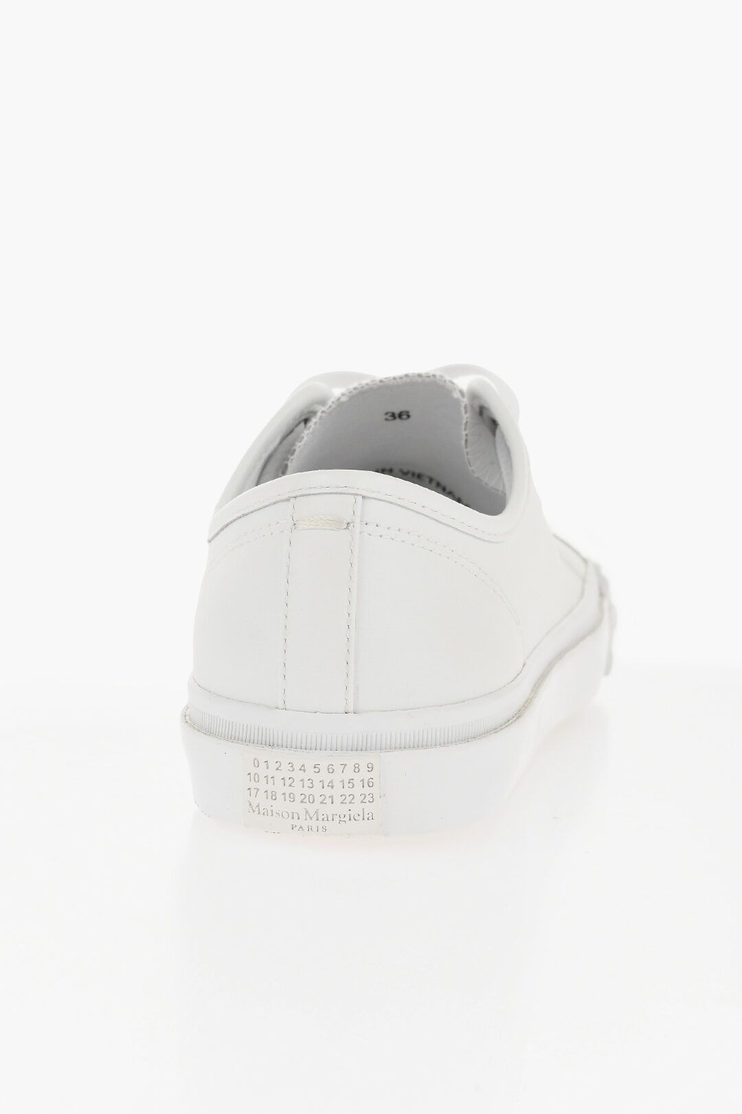 Maison Margiela og1mm1125 Leather Tabi Low-Top Sneakers in White Size US 9 / IT 39 - 3 Thumbnail