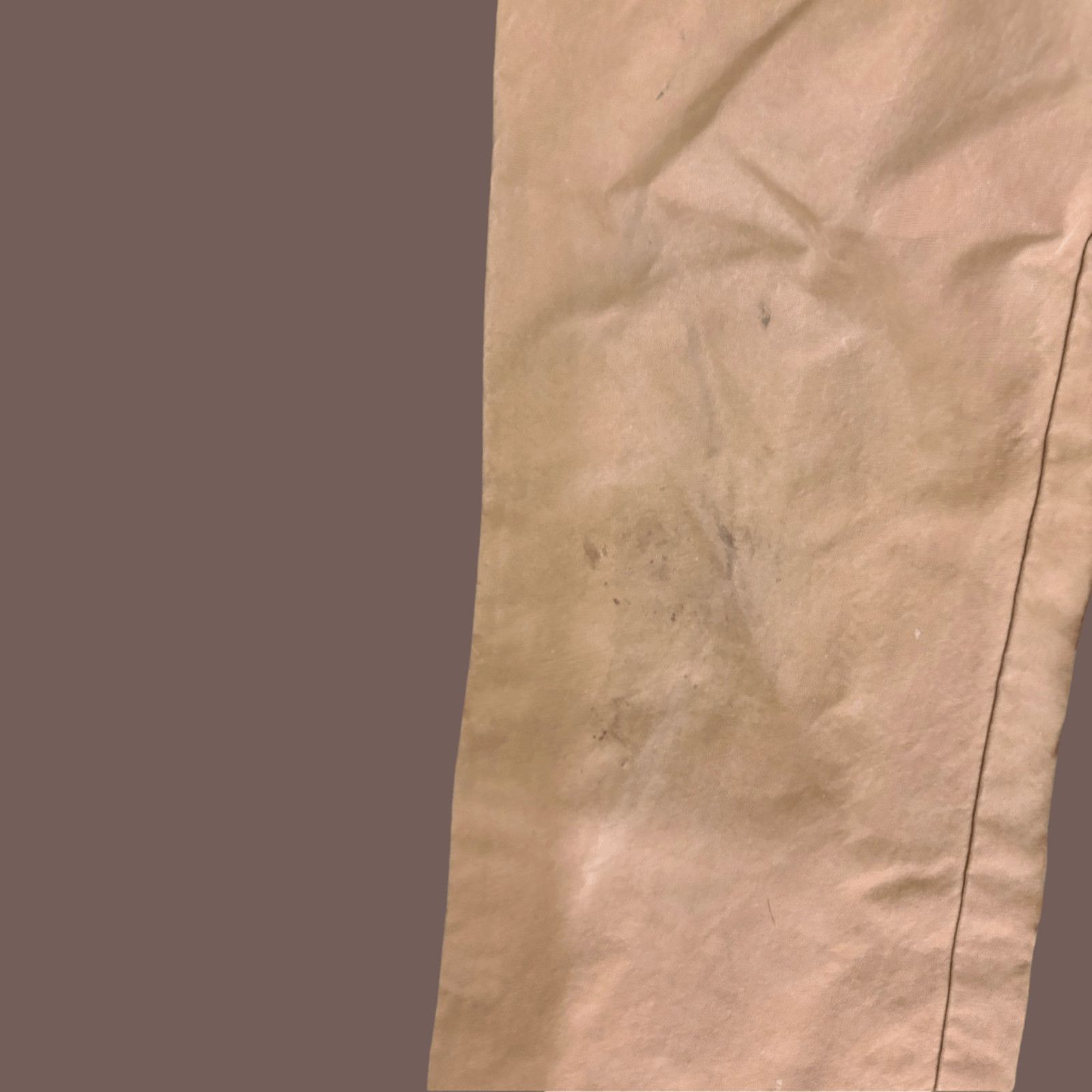 Orvis VTG Waxed Chinos | Orvis Khaki Field Pant |Distressed Rugged Size US 34 / EU 50 - 2 Thumbnail