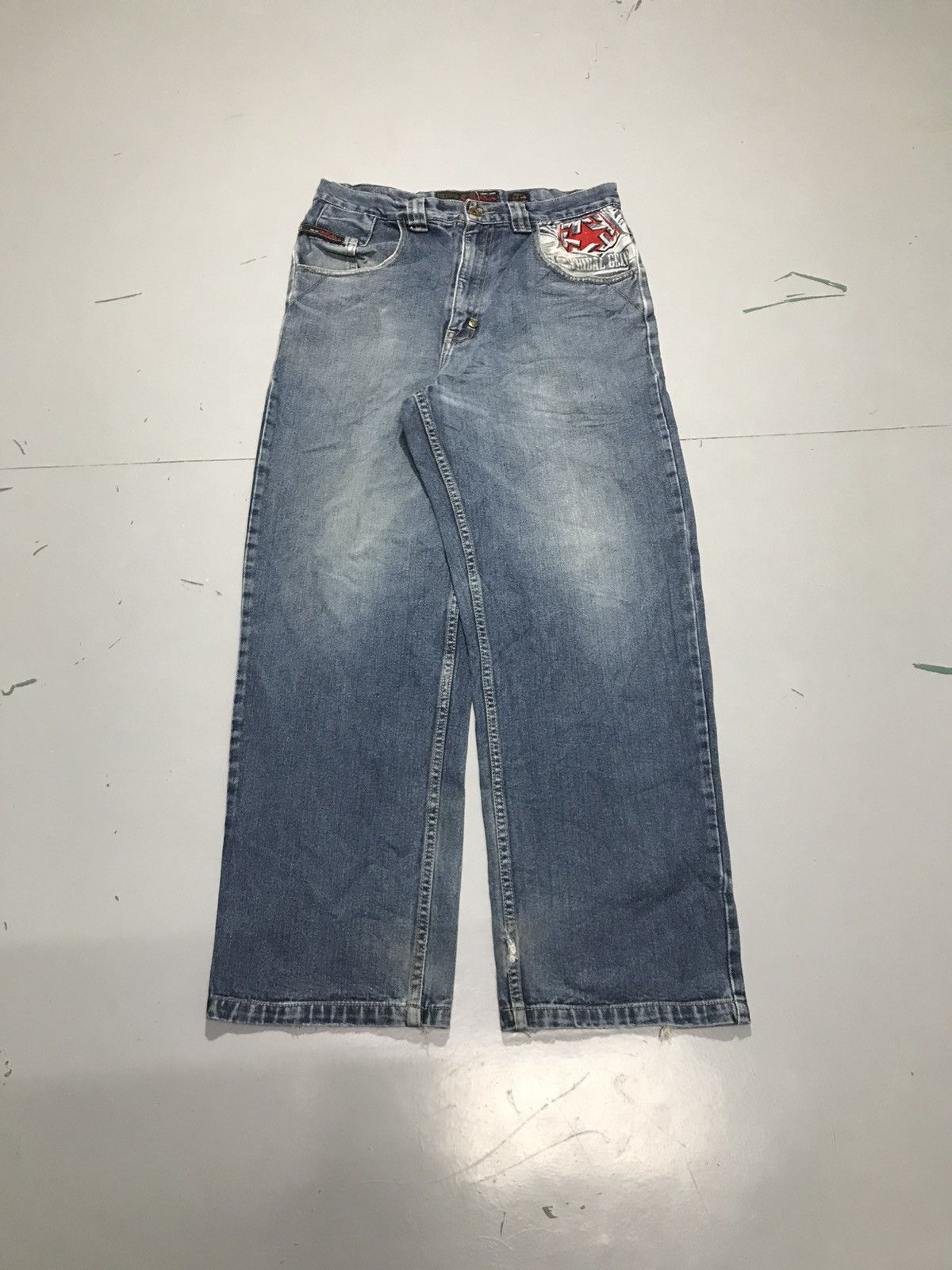 Tribal Streetwear Vintage tribal embroidered denim Size US 32 / EU 48 - 2 Thumbnail