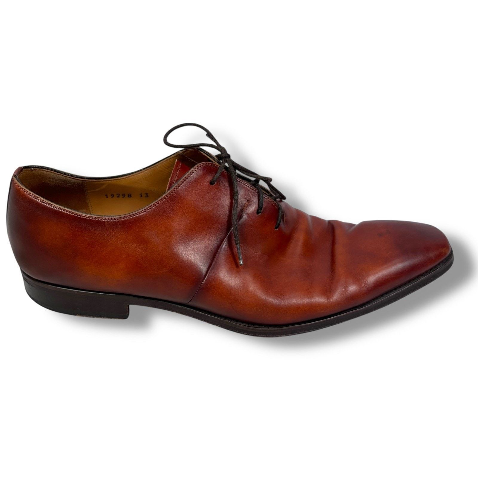 Magnanni Magnanni Cornado Oxford Shoes Men 13 M Brown Leather Lace-Up Size US 13 / EU 46 - 1 Thumbnail