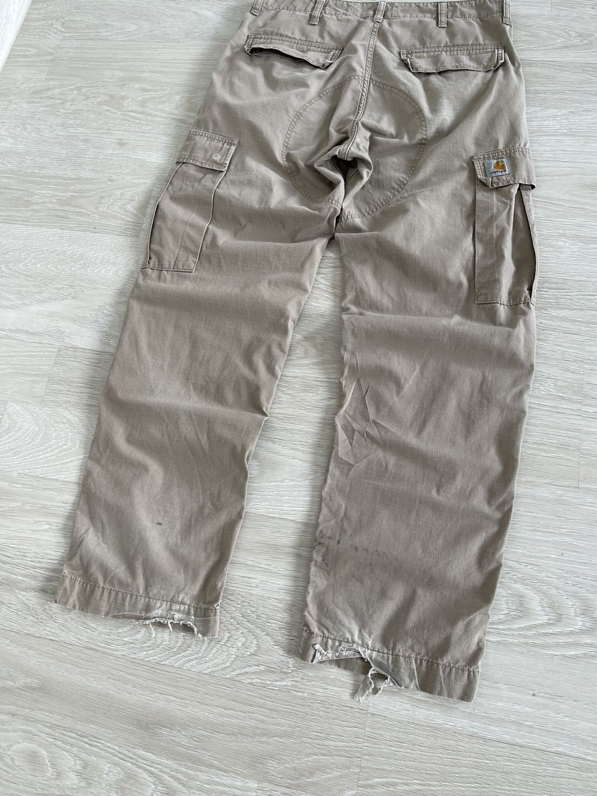 Carhartt Carhartt Work Used Distressed Regular Cargo Pants Size US 32 / EU 48 - 16 Thumbnail