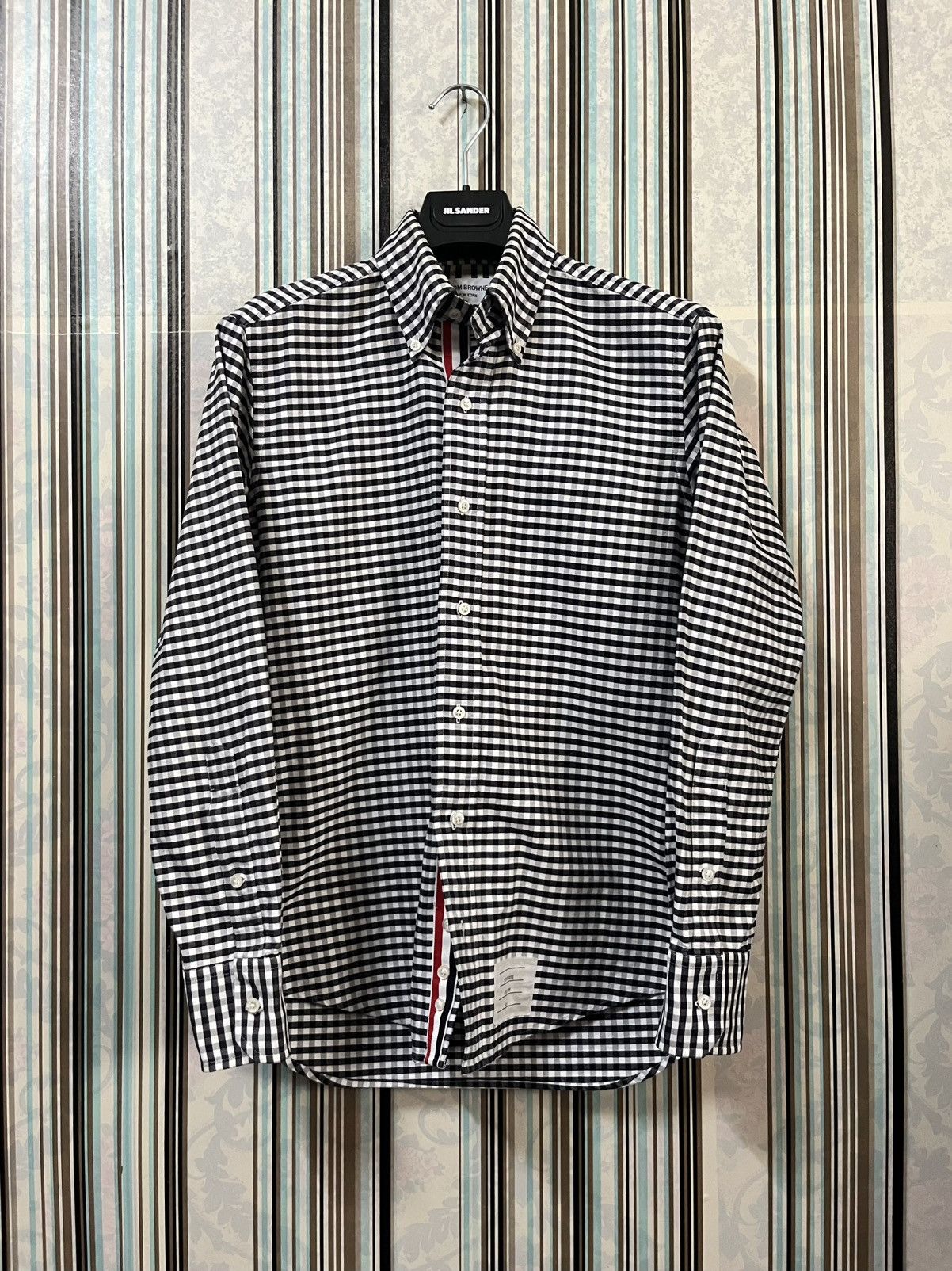 Thom Browne 2000s Gingham-check tartan longsleeve #H5 Size US S / EU 44-46 / 1 - 1 Thumbnail