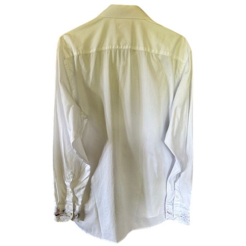 Other Marcello Abstract Paint Splatter Shirt XL White Artistic Size US XL / EU 56 / 4 - 5 Thumbnail