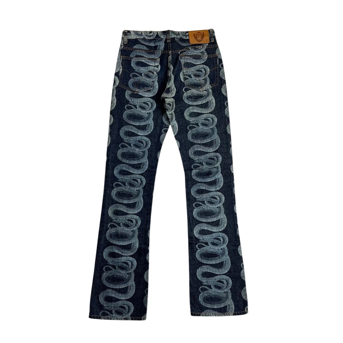 Hysteric Glamour × Japanese Brand Hysteric Glamour Snake Denim Pants Size US 28 / EU 44 - 2 Thumbnail