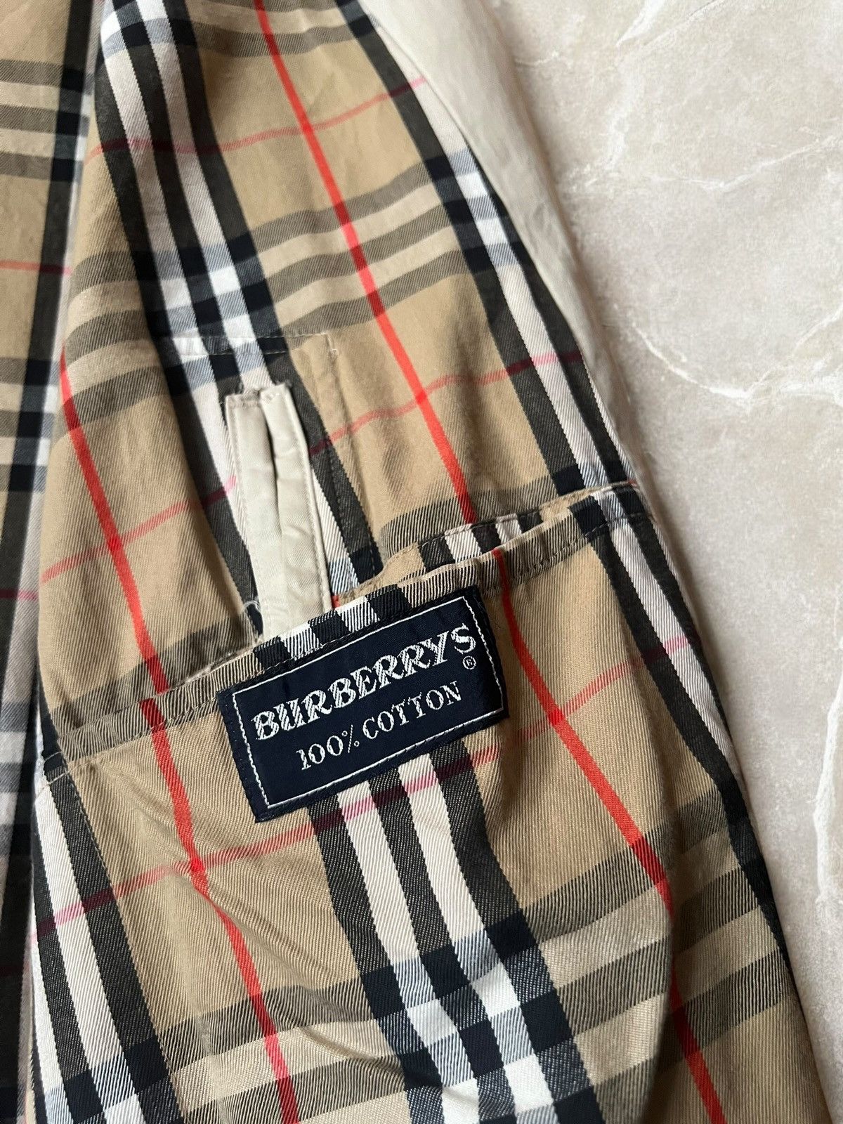 Burberry × Burberry Prorsum × Vintage BURBERRY'S PRORSUM Vintage 90s Nova Check Trench coat Cloak Size US S / EU 44-46 / 1 - 7 Thumbnail