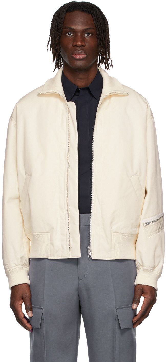 Jil Sander FW22 Off White Bomber (BNWT) Size US M / EU 48-50 / 2 - 2 Thumbnail