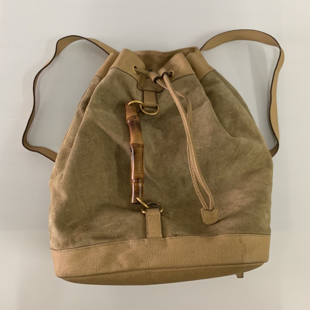 Gucci Gucci Vintage Suede Leather Backpack Bag Size ONE SIZE - 16 Thumbnail