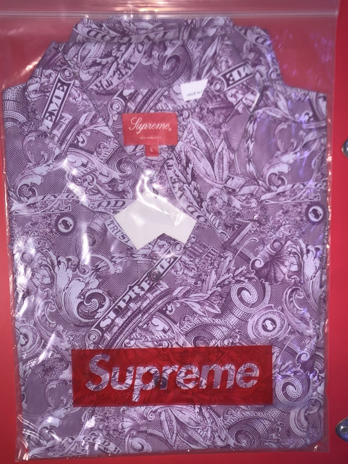 Supreme Supreme “ Dollar “ Short Sleeve Short Sz.L Size US L / EU 52-54 / 3 - 3 Thumbnail