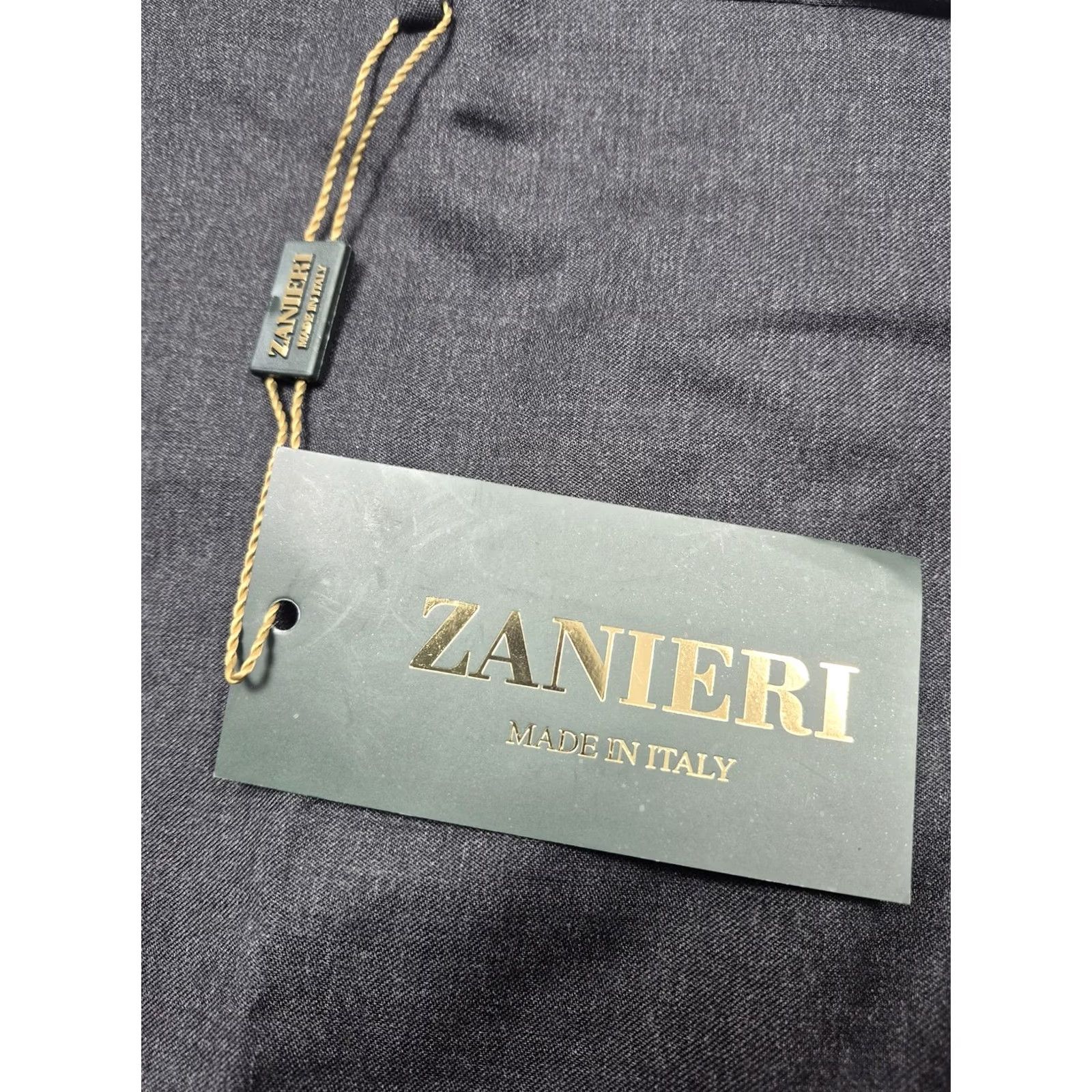 VTG Zanieri Dress Pants Mens 42 Gray Wool Flat Front Straight