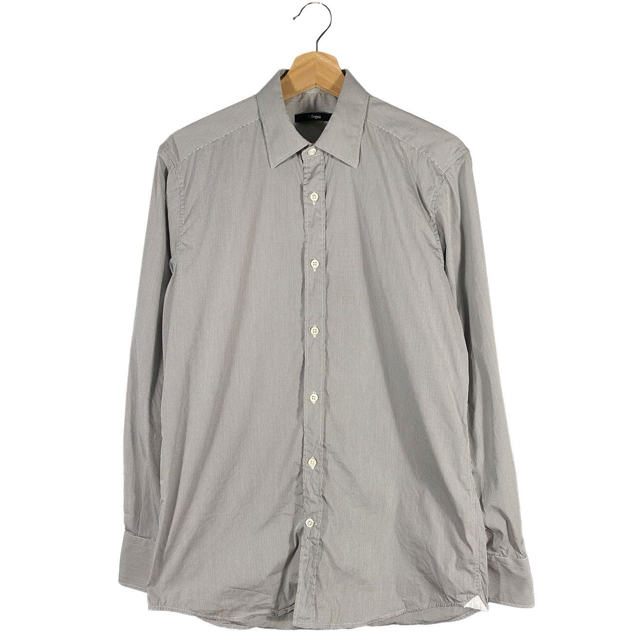 Z Zegna Z Zegna Grey City Button Up Shirt Size S Size US S / EU 44-46 / 1 - 1 Thumbnail