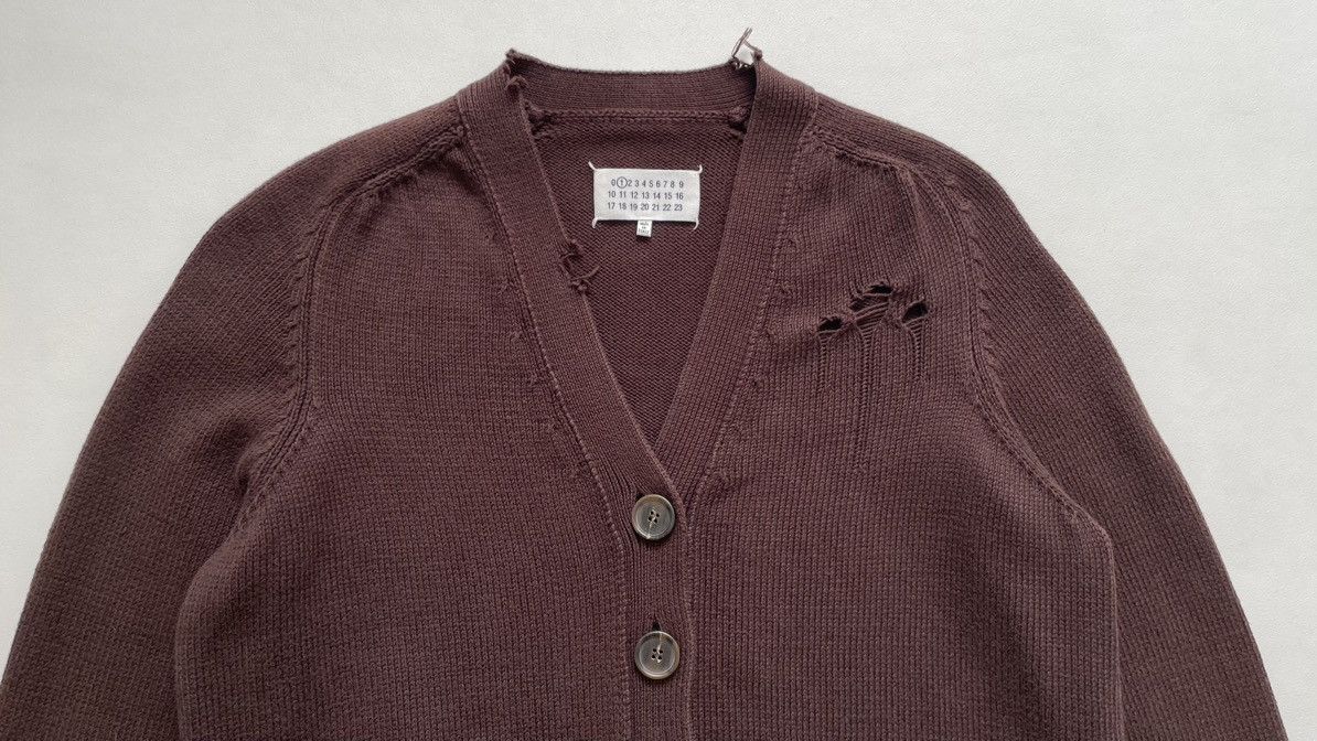 Maison Margiela S/S 22 Destroyed Knit Cotton Cardigan Size S / US 4 / IT 40 - 2 Thumbnail
