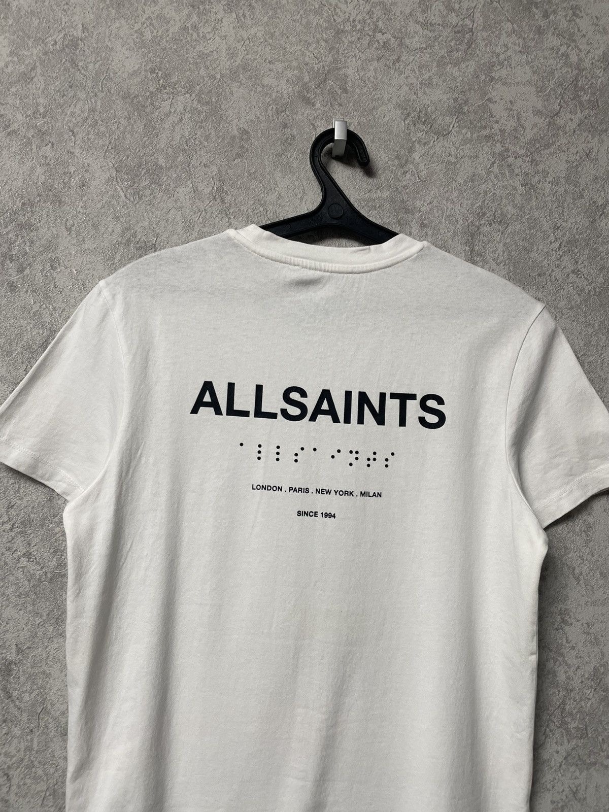 Allsaints Allsaints Big Logo White Classic T-Shirt Size US XS / EU 42 / 0 - 14 Thumbnail