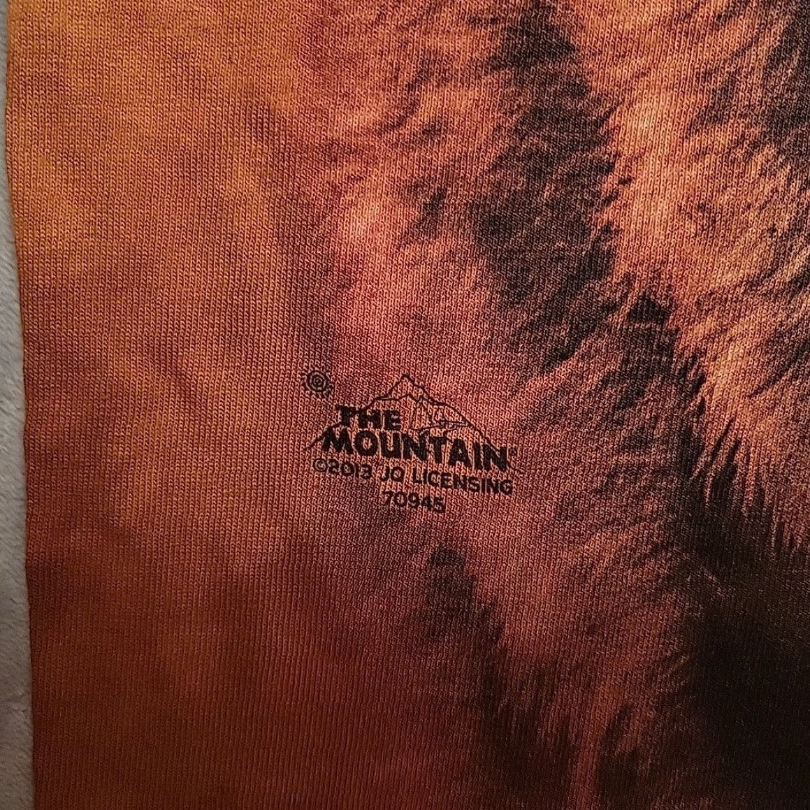The Mountain VINTAGE The Mountain Shirt Men M Rust Orange Tie Dye Grizzly Bear Outdoor Nature TEE Size US M / EU 48-50 / 2 - 2 Thumbnail