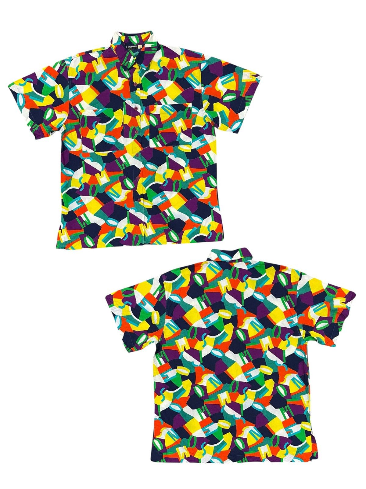 Missoni Missoni Mare Vintage 90s Alphabetical Abstract Art Shirts Size US XL / EU 56 / 4 - 3 Thumbnail