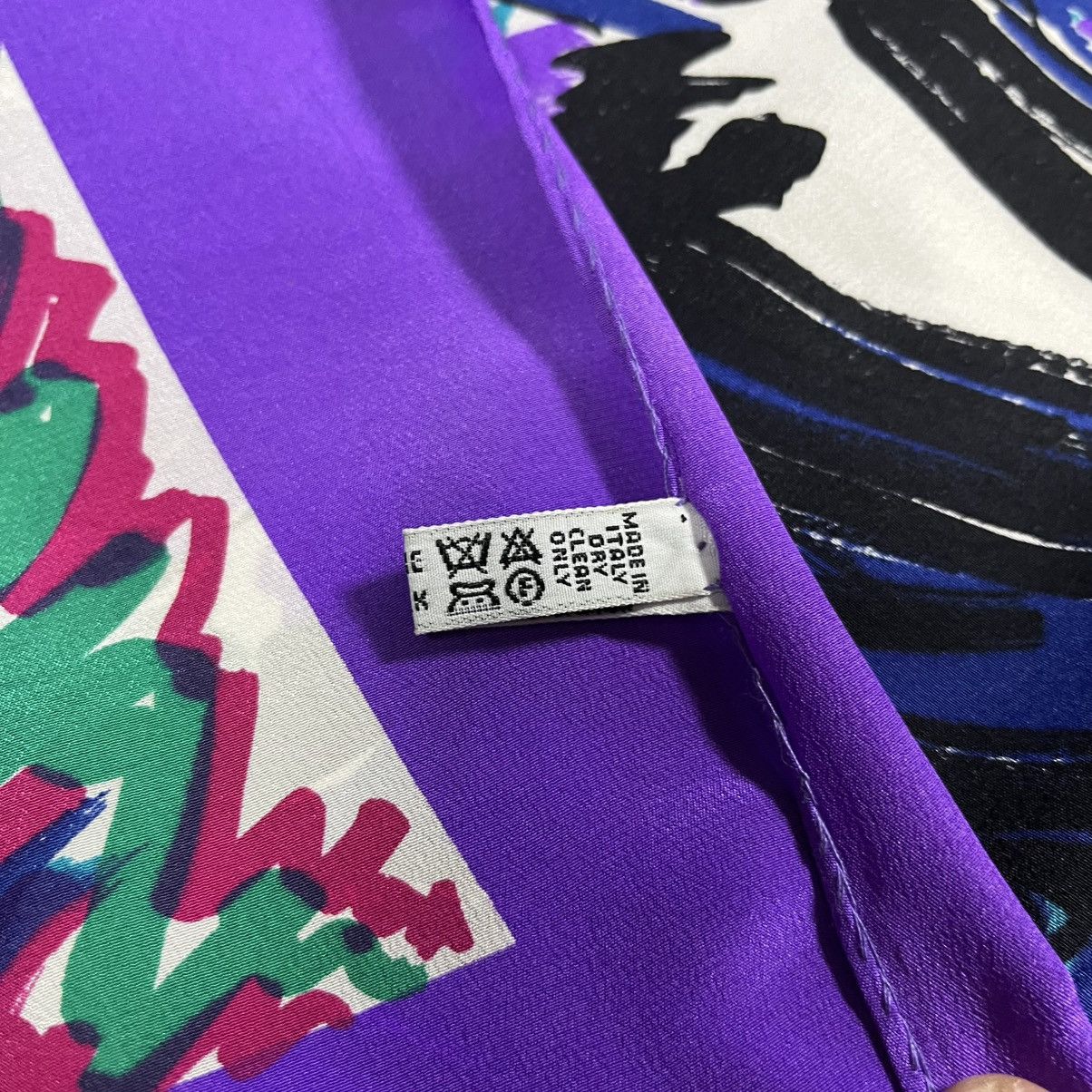 Balenciaga Balenciaga Abstract Design Silk Scarf Size ONE SIZE - 18 Thumbnail