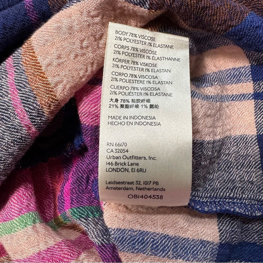 Anthropologie NWT New $98 Pilcro Plaid Deep-V Blouse Size XL Size XL / US 12-14 / IT 48-50 - 8 Thumbnail