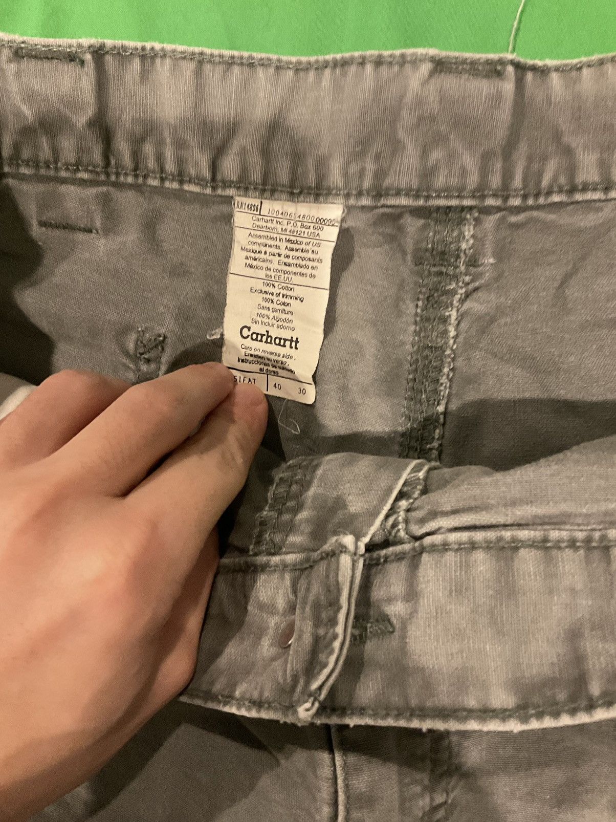 Carhartt × Vintage Vintage Grey Carhartt cargo pants Size US 40 / EU 56 - 3 Thumbnail