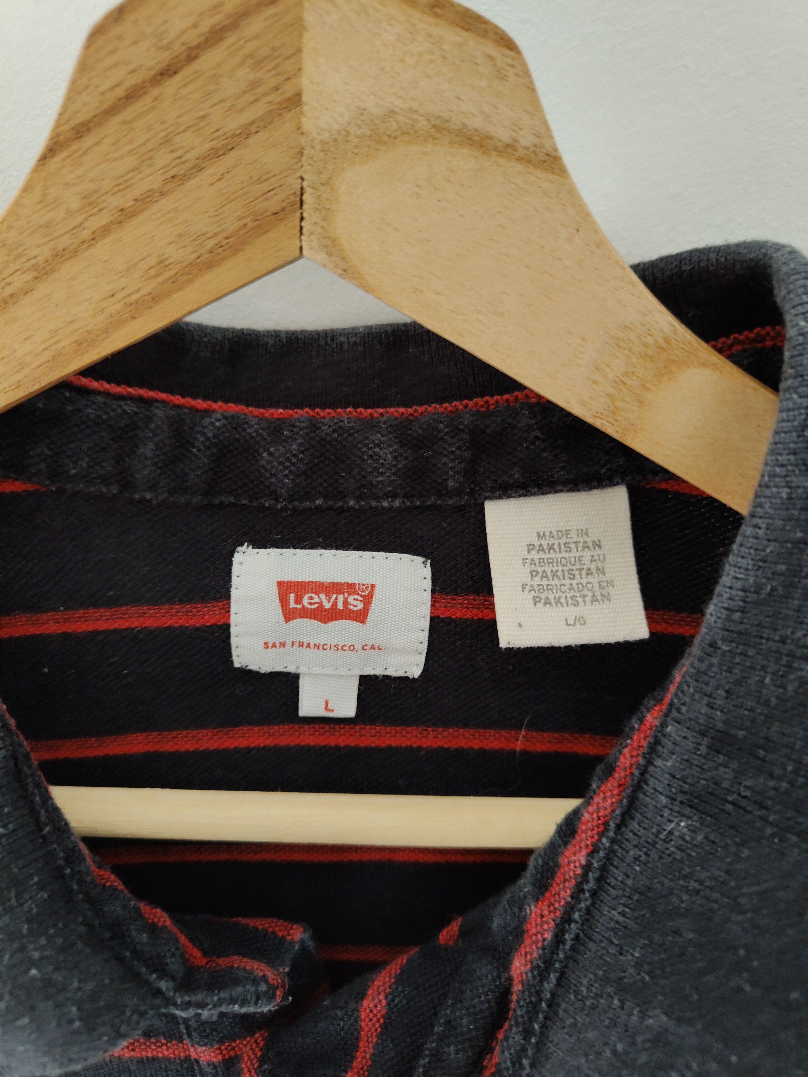 Levi's × Levi's Vintage Clothing Vintage Levi's Polo Shirt Large Men's y2k , streetwear Size US L / EU 52-54 / 3 - 3 Thumbnail