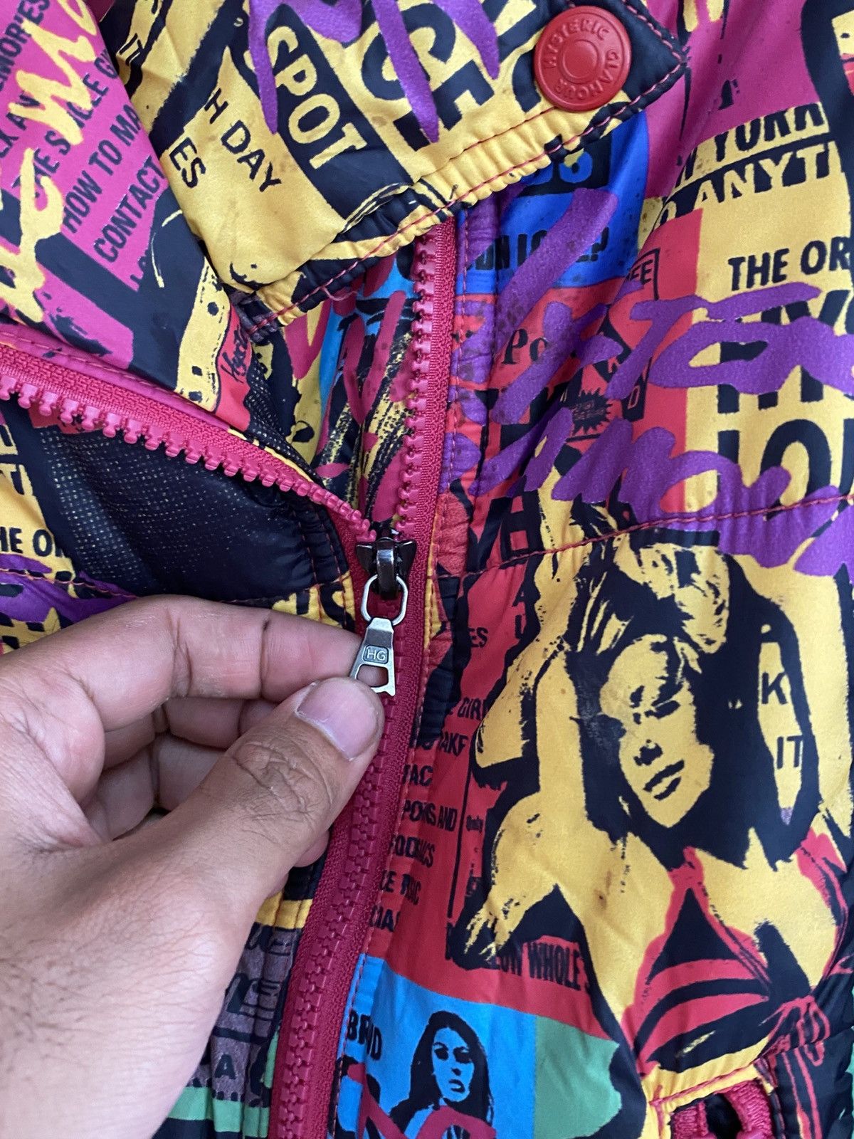 Hysteric Glamour Hysteric Glamour Comic Print Puffer–Iconic Multi Clr Jacket Size S / US 4 / IT 40 - 8 Thumbnail