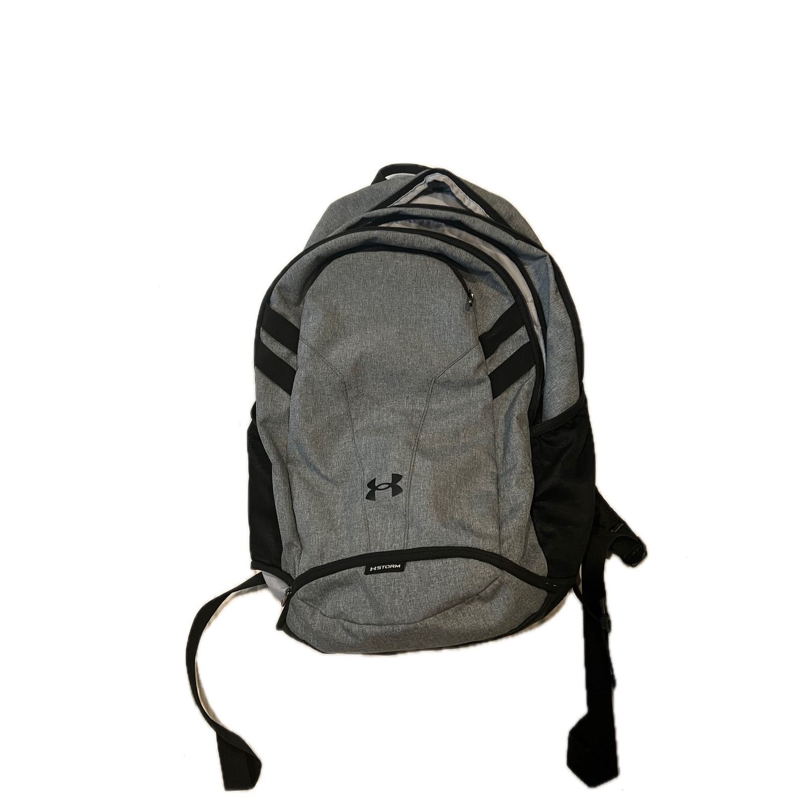 Under Armour Under Armour Gray Black Hustle 5.0 Backpack Size ONE SIZE - 1 Thumbnail