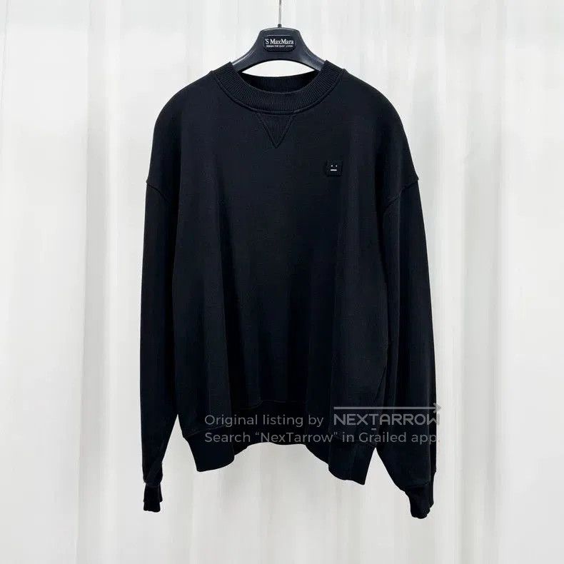 Acne Studios Acne Studios Embroidered Smile Sweatshirt. Size US XXS / EU 40 - 1 Thumbnail