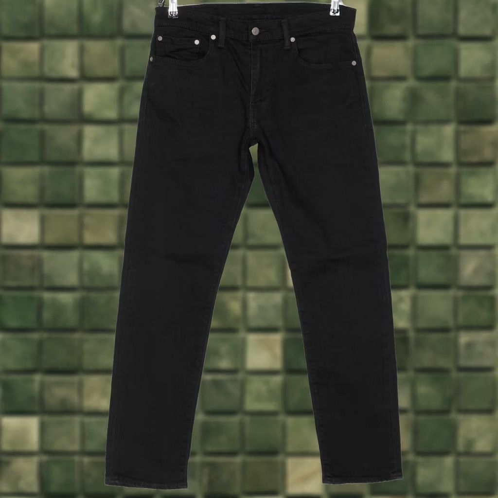 Levi's VINTAGE Levi’s 502 Tapered Jeans Men W31 L32 Stretch DZ5995 Denim Black 5-Pocket Design Regular Rise 10-12in Cotton Elastane Jeans Mens Size US 31 - 1 Thumbnail