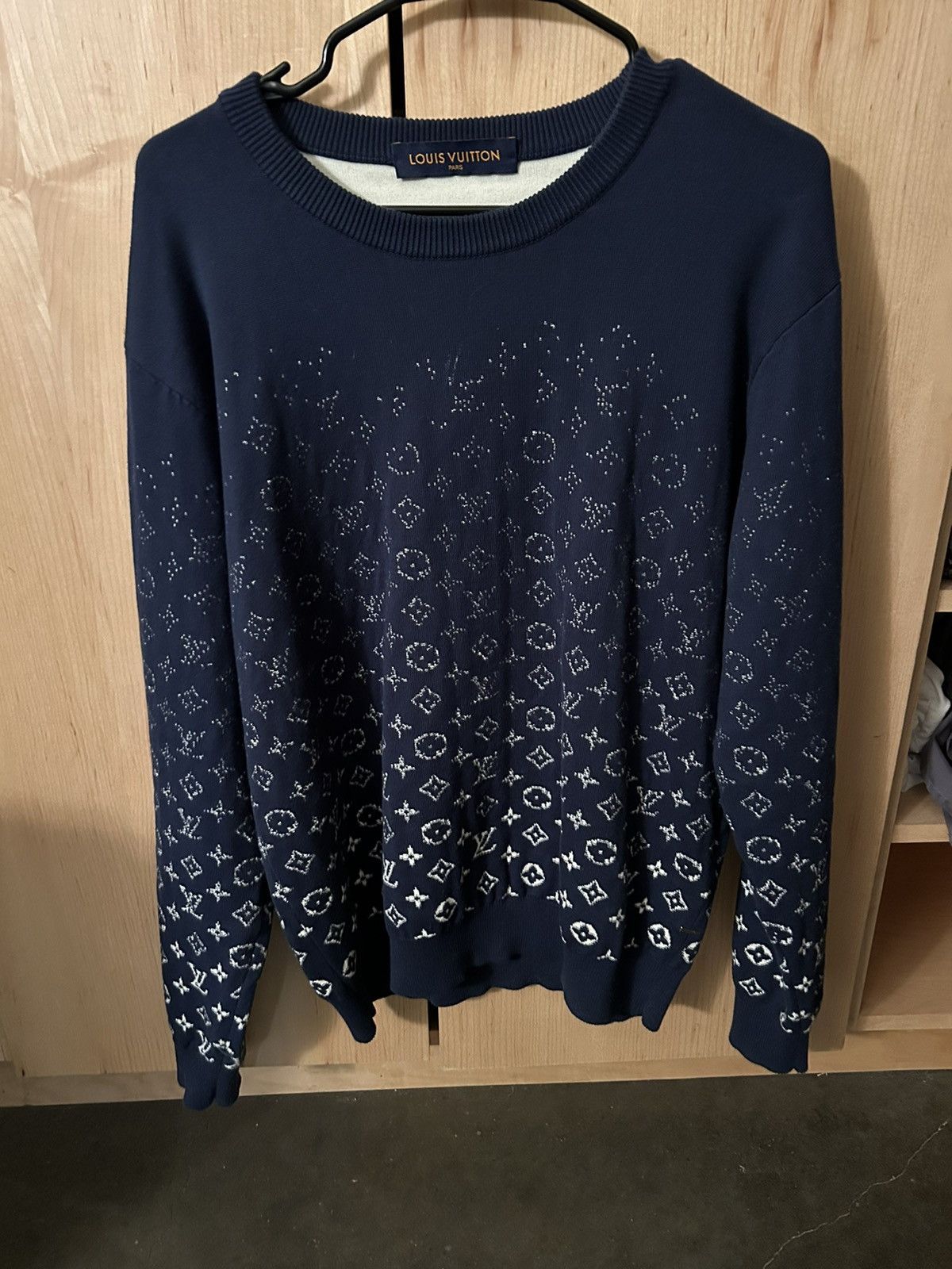 Louis Vuitton M gradient cotton crew neck - Main Image