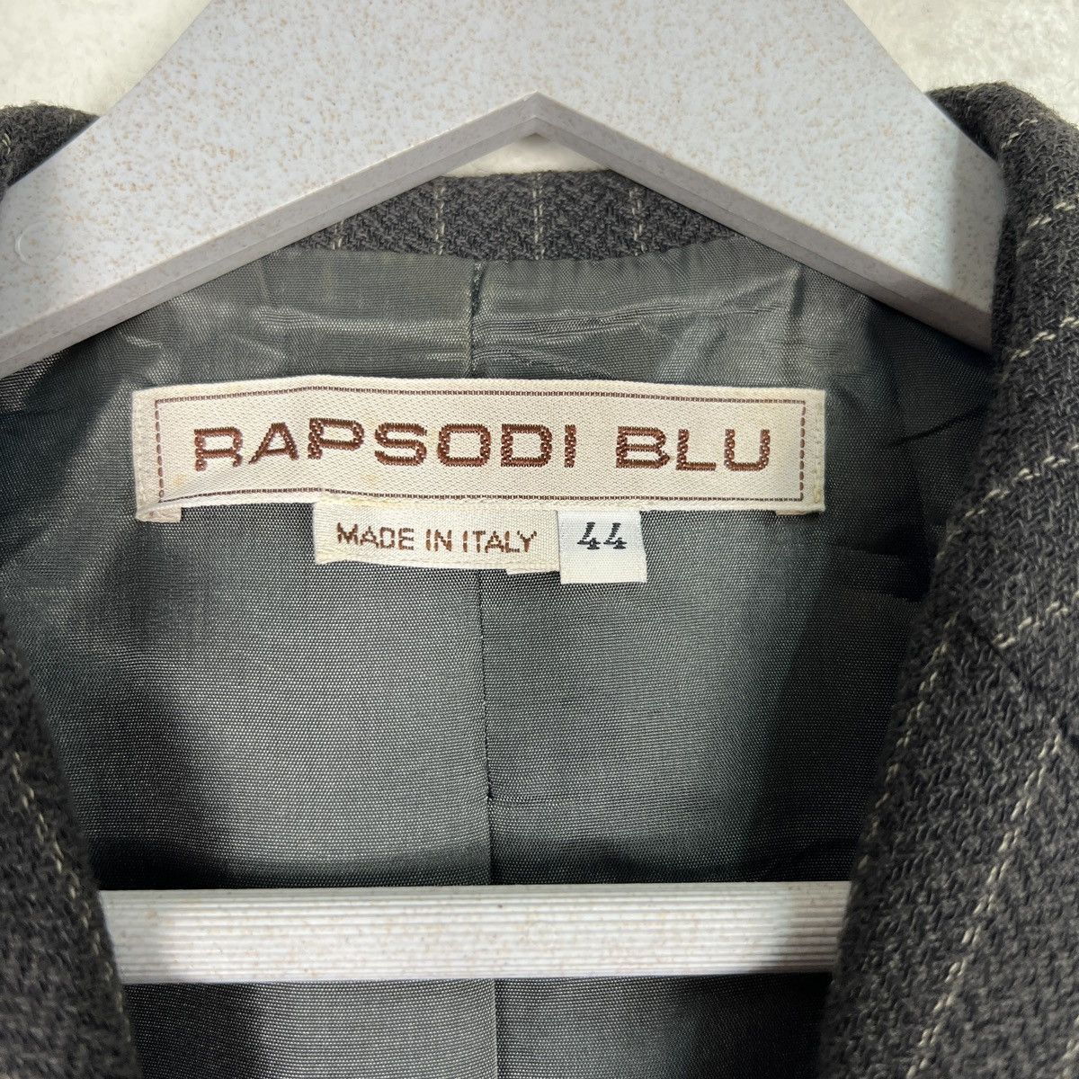 Designer 🔥 RAPSODI BLU STRIPE LAZER JACKET MADE IN ITALY Size US S / EU 44-46 / 1 - 16 Thumbnail