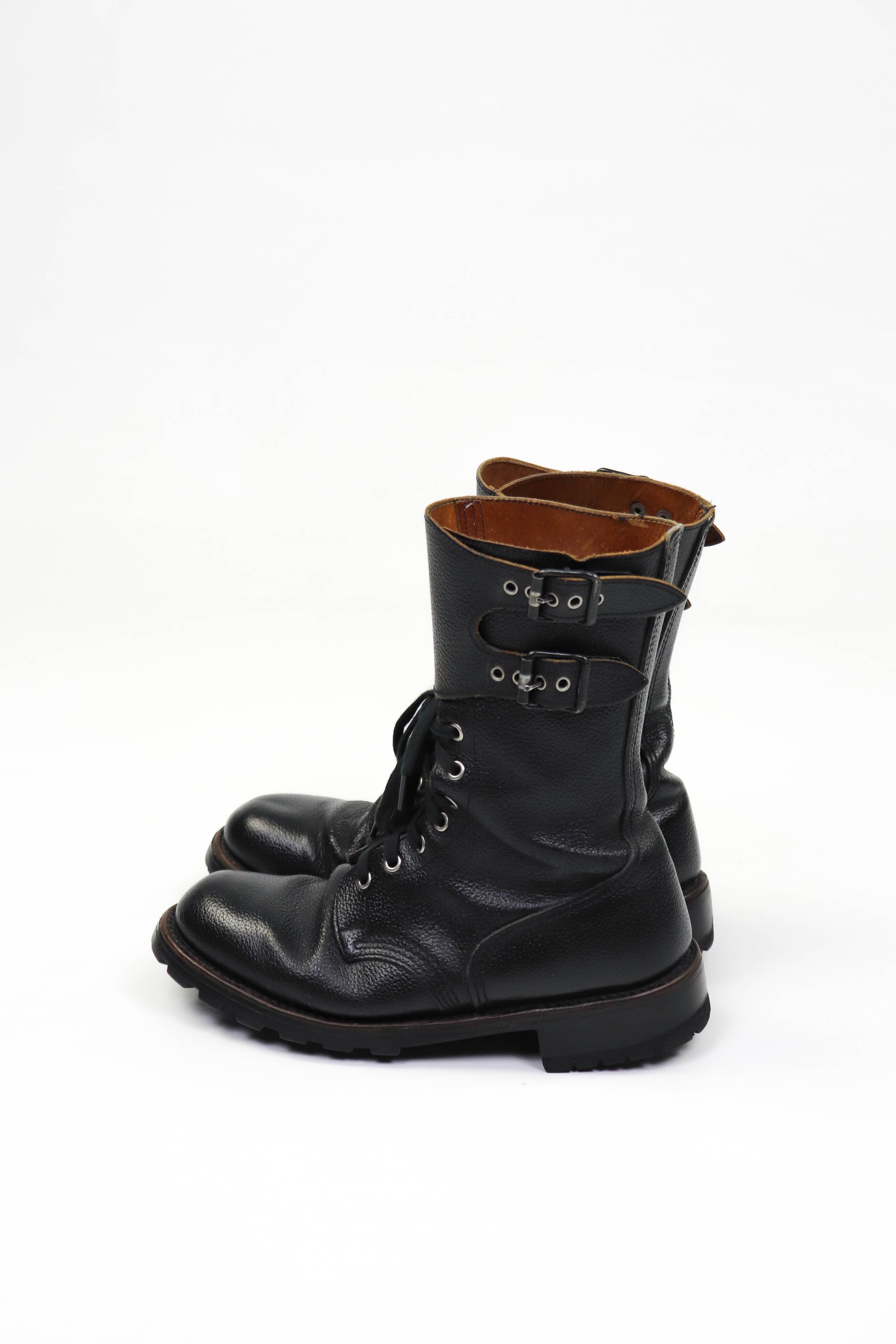 image of Archival Clothing x Vintage Argueyrolles Brive Rangers French Army Combat Boots in Black (Size 9)