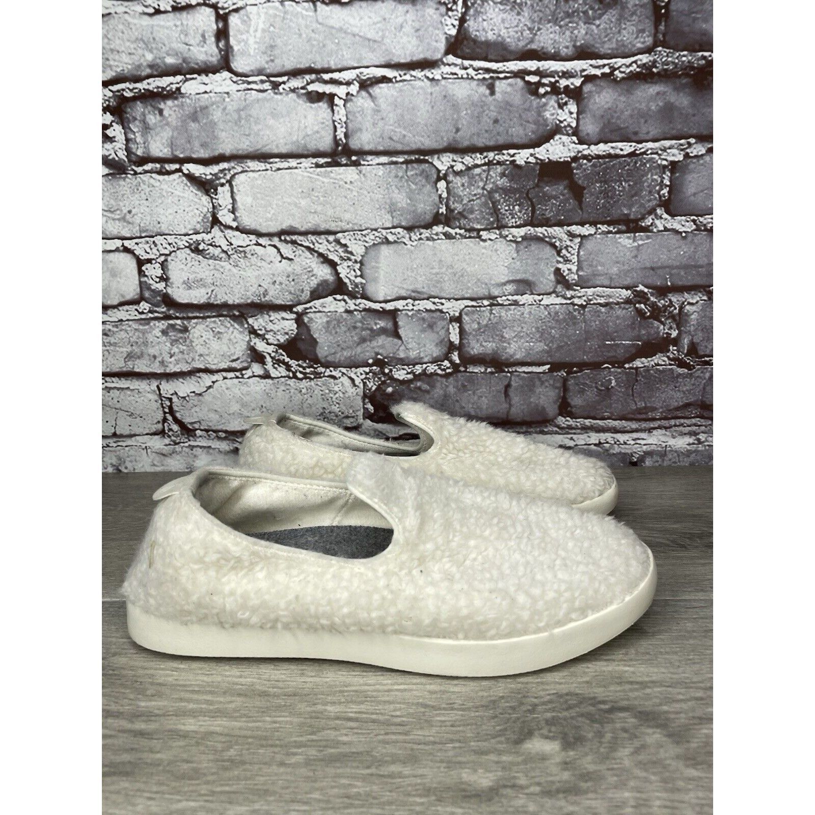 Allbirds ALLBIRDS Merino Wool Sherpa White Slip On Lounge Sneakers Wo Size US 8 / IT 38 - 3 Thumbnail