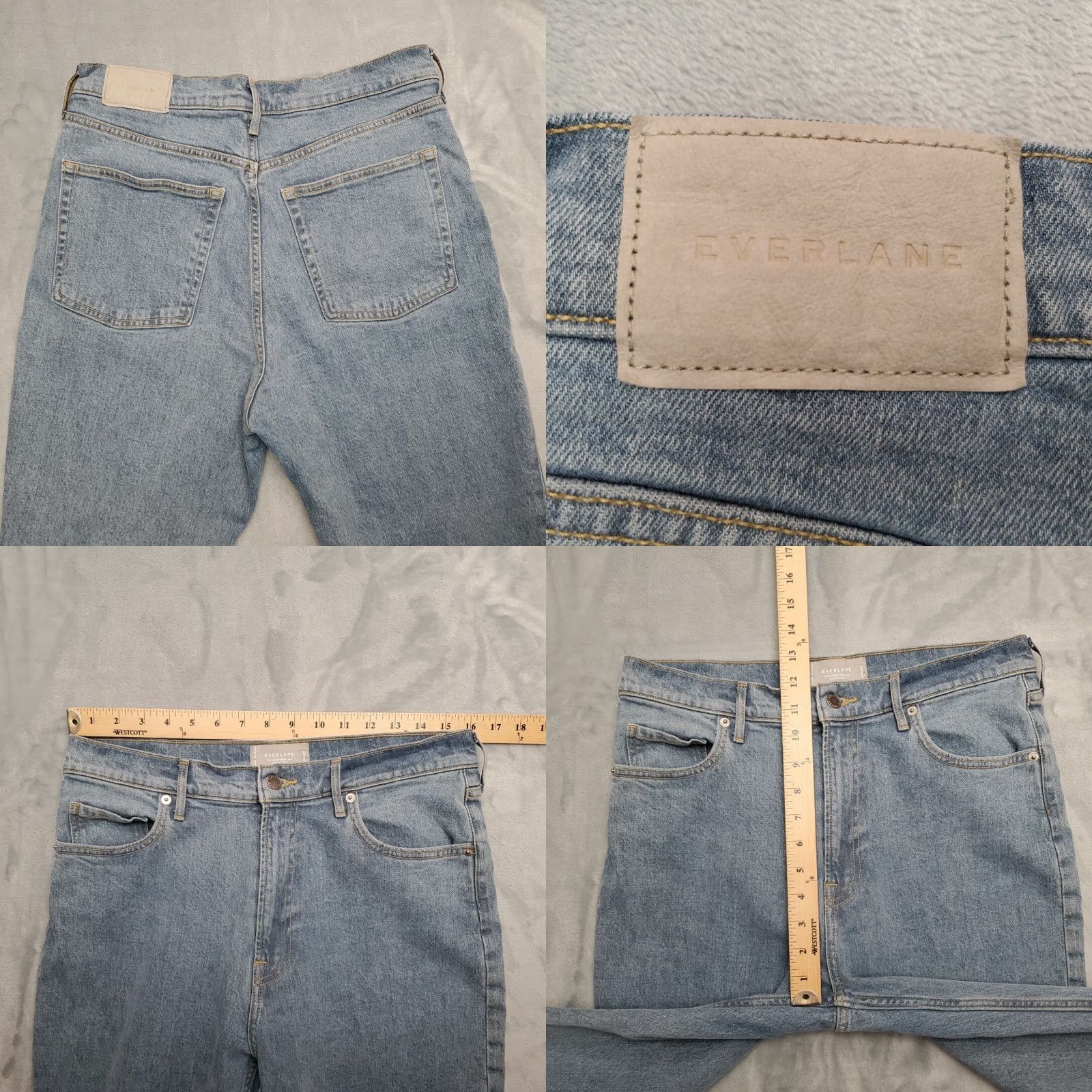 Everlane VINTAGE Everlane Jeans Womens 30 Reg Blue Denim Original Organic Cotton Cheeky Pants Jeans 30 Womens Blue Denim Modern 5-Pocket Womens Size 30" / US 8 / IT 44 - 8 Thumbnail