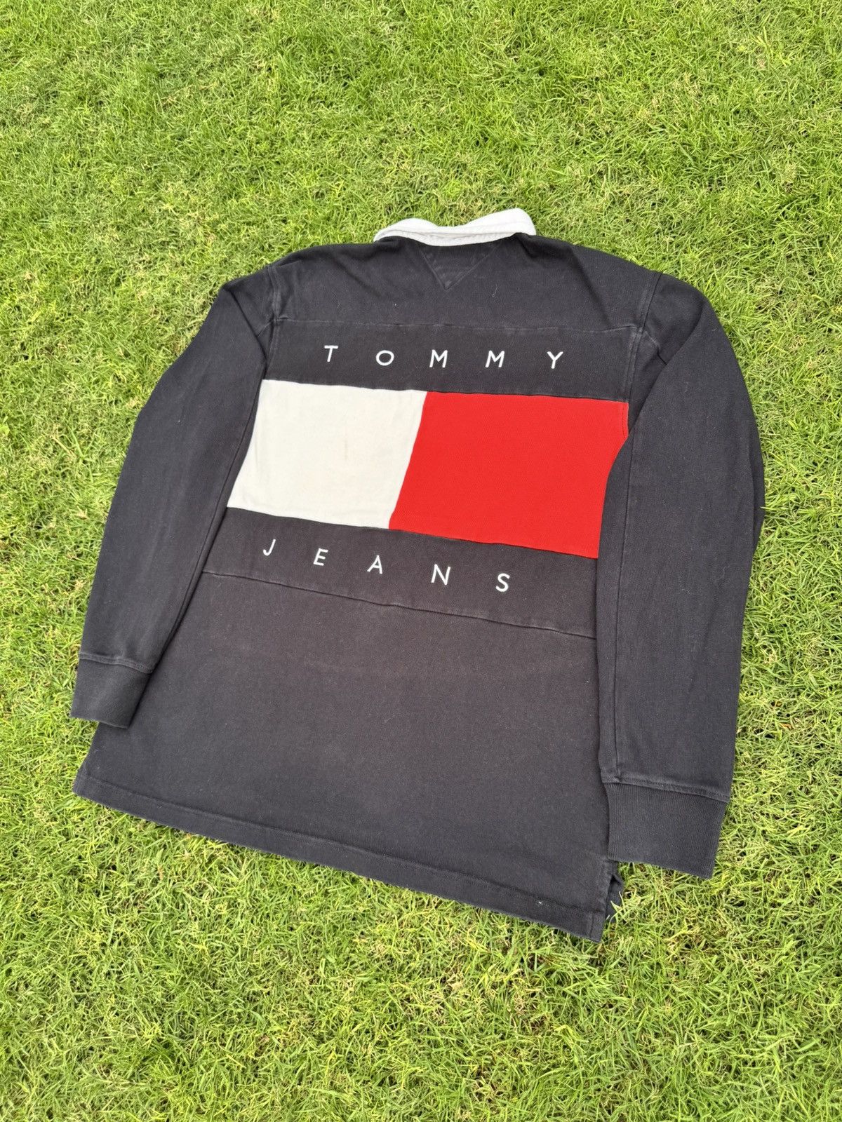 Tommy Hilfiger Tommy Jeans Street Archives Capsule Flag Logo Polo Size US L / EU 52-54 / 3 - 11 Thumbnail