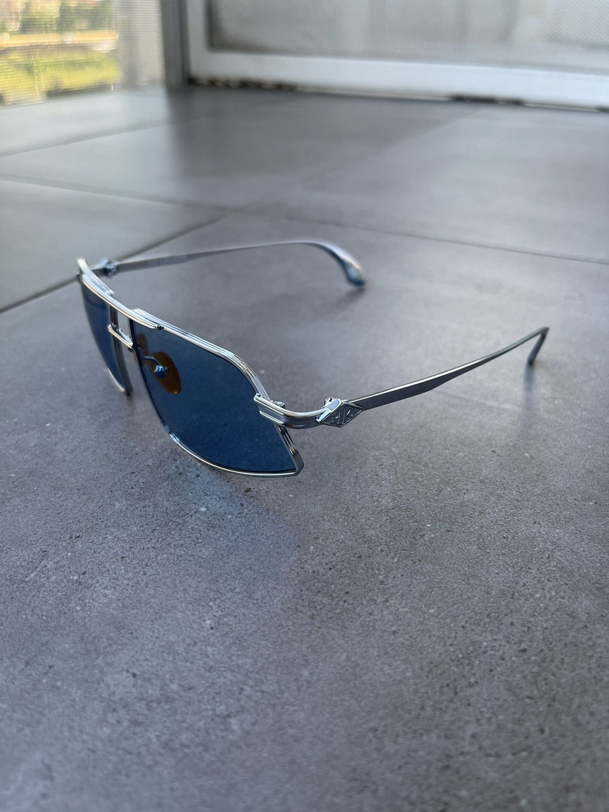 Han Kjobenhavn !DS! SS23 Han Kjobenhavn Demo High Silver Blue Sunglasses Size ONE SIZE - 11 Thumbnail