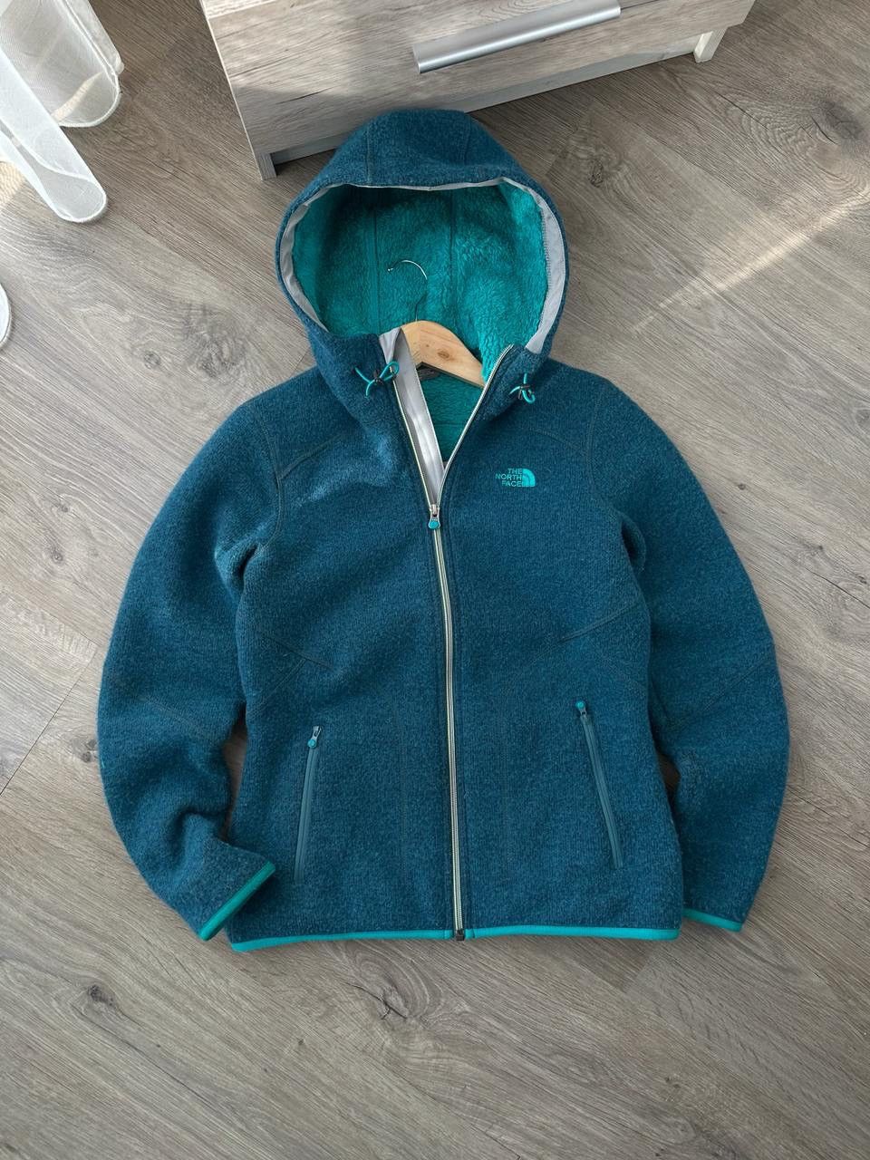 The North Face × Vintage Vintage The North Face Outdoor Blue Fur Zip Hoodie Size US M / EU 48-50 / 2 - 3 Thumbnail