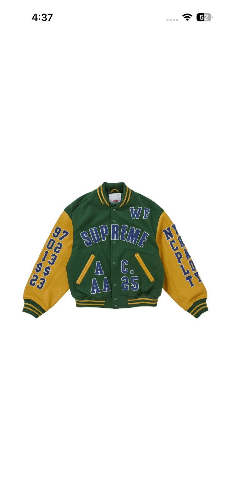Supreme Supreme praises varsity jacket Size US L / EU 52-54 / 3 - 4 Thumbnail