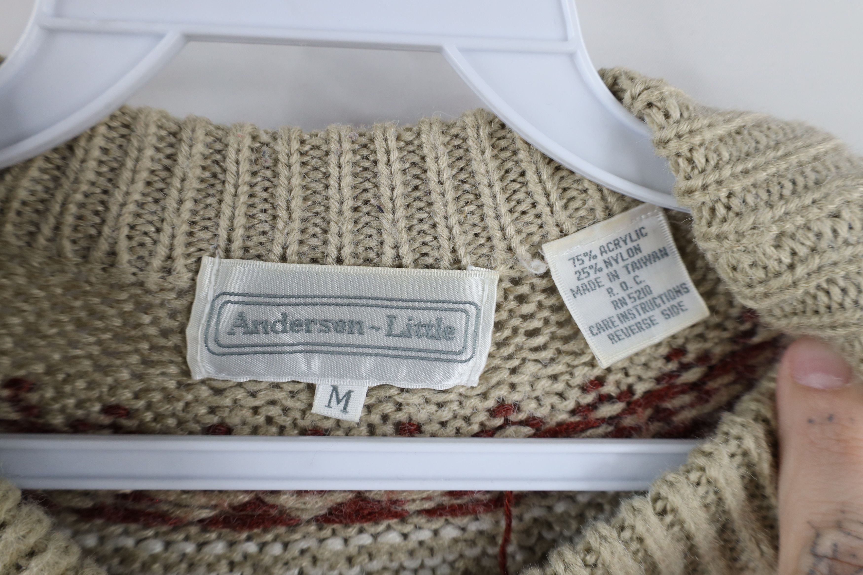 Vintage Vintage 90s Streetwear Fair Isle Knit Crewneck Sweater Size US M / EU 48-50 / 2 - 7 Thumbnail