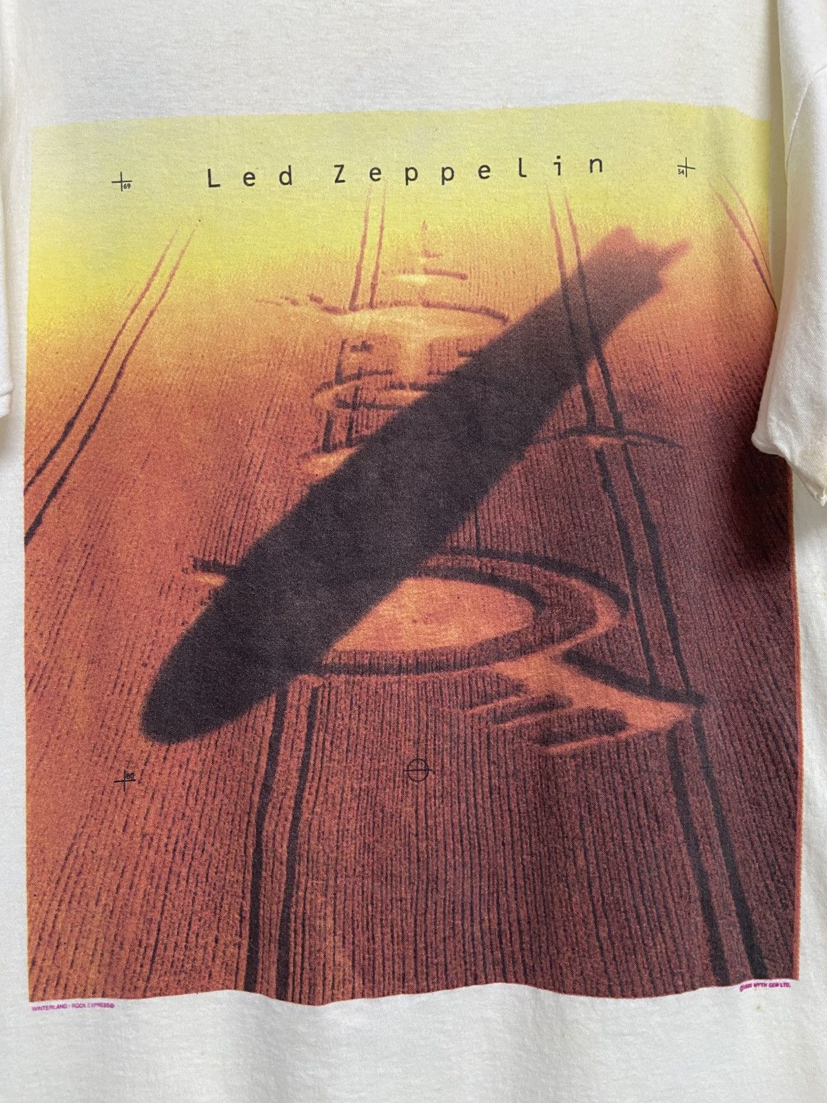 Band Tees Vintage 1990 Led Zeppelin Winterland Rock Express Tee Size US L / EU 52-54 / 3 - 8 Thumbnail